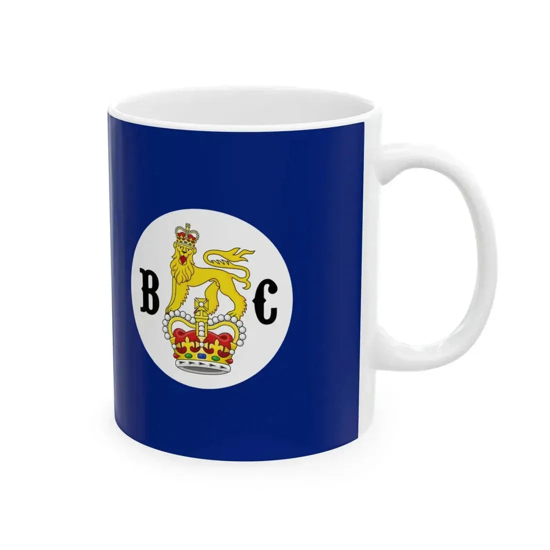 Flag of the Colony of British Columbia (Canada) White Coffee Mug - Go Mug Yourself