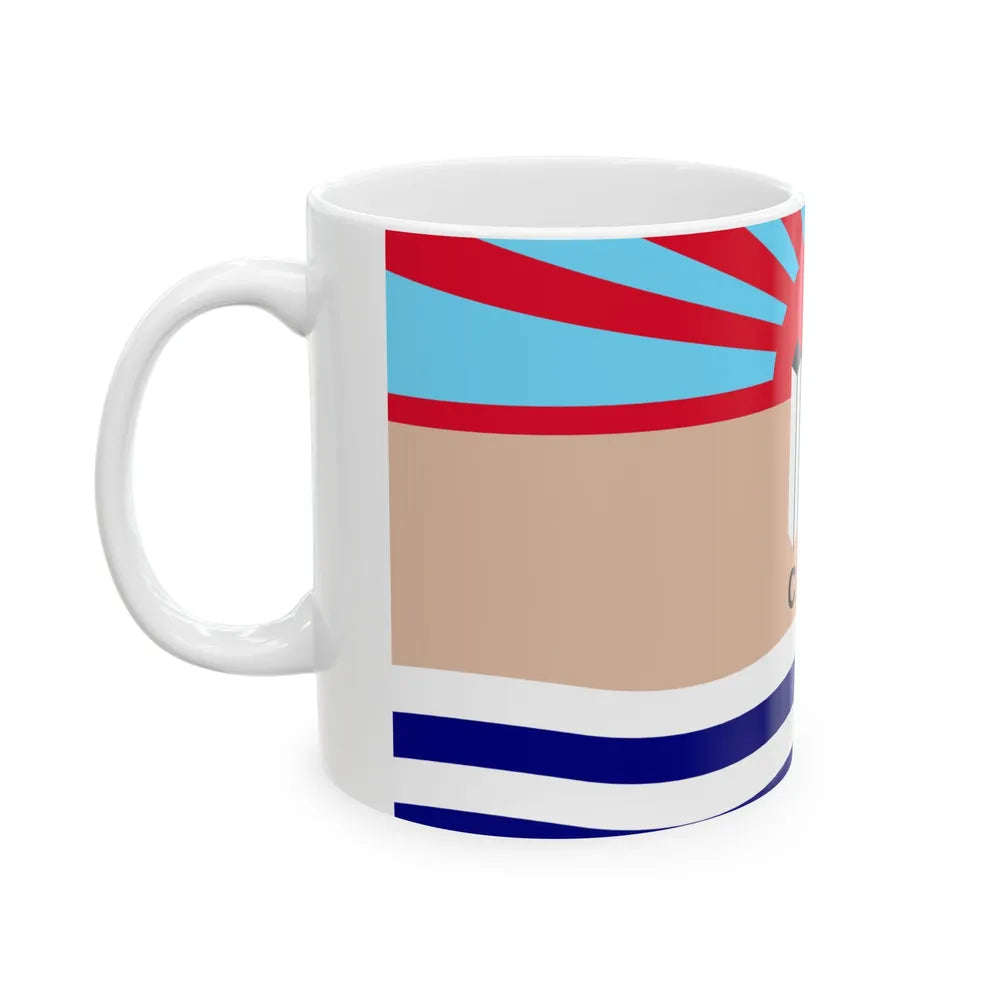 Flag of the Colorado River Indian Tribes (United States) White Coffee Mug - Go Mug Yourself