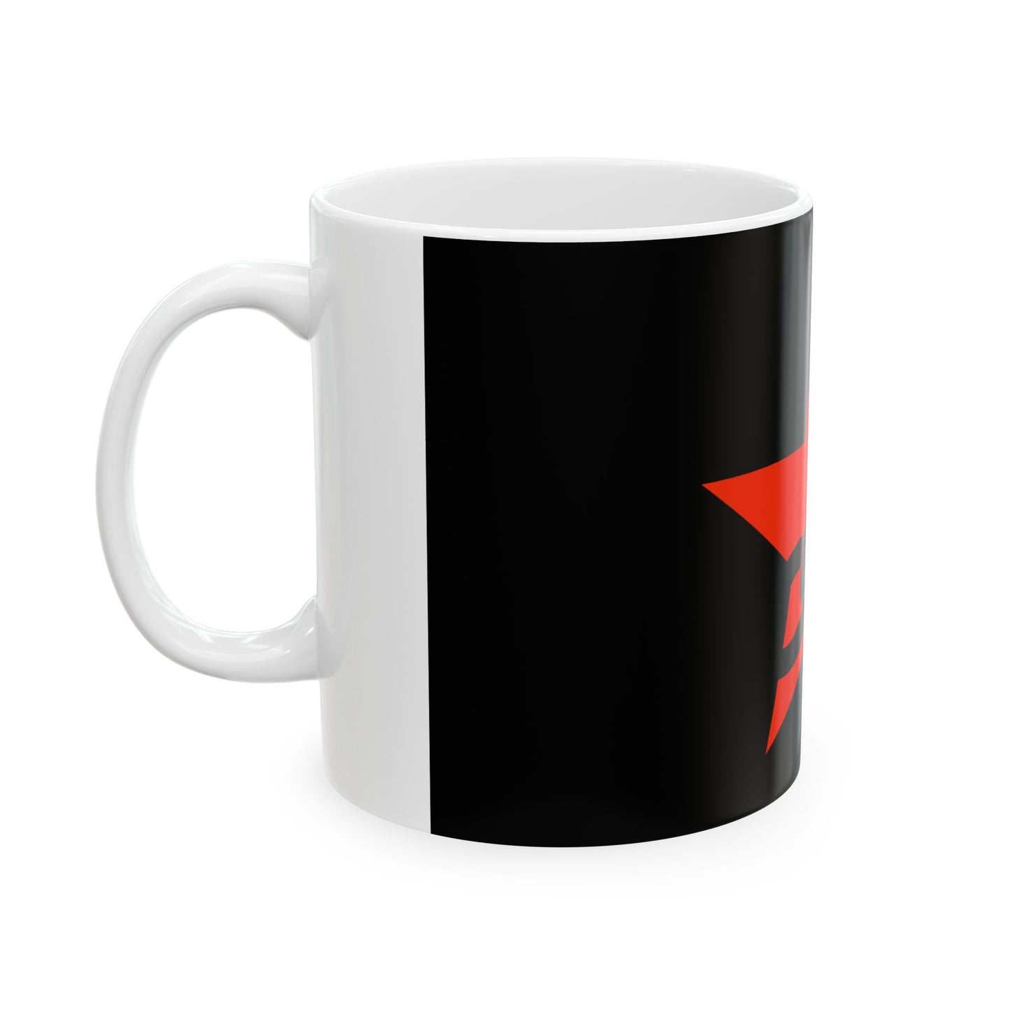 Flag of the Combat Organization of Anarcho-Communists (Belarus) White Coffee Mug-Go Mug Yourself