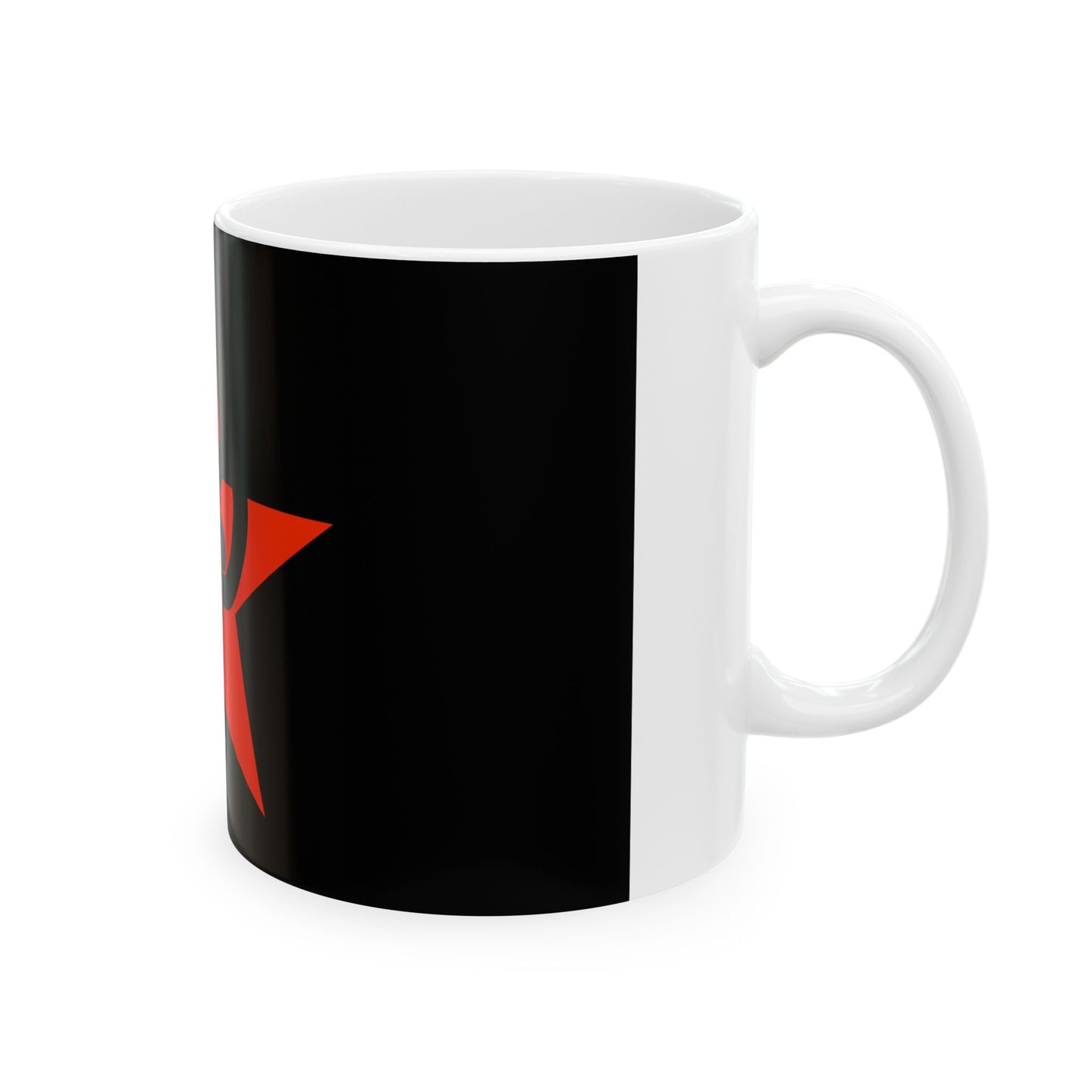 Flag of the Combat Organization of Anarcho-Communists (Belarus) White Coffee Mug-Go Mug Yourself