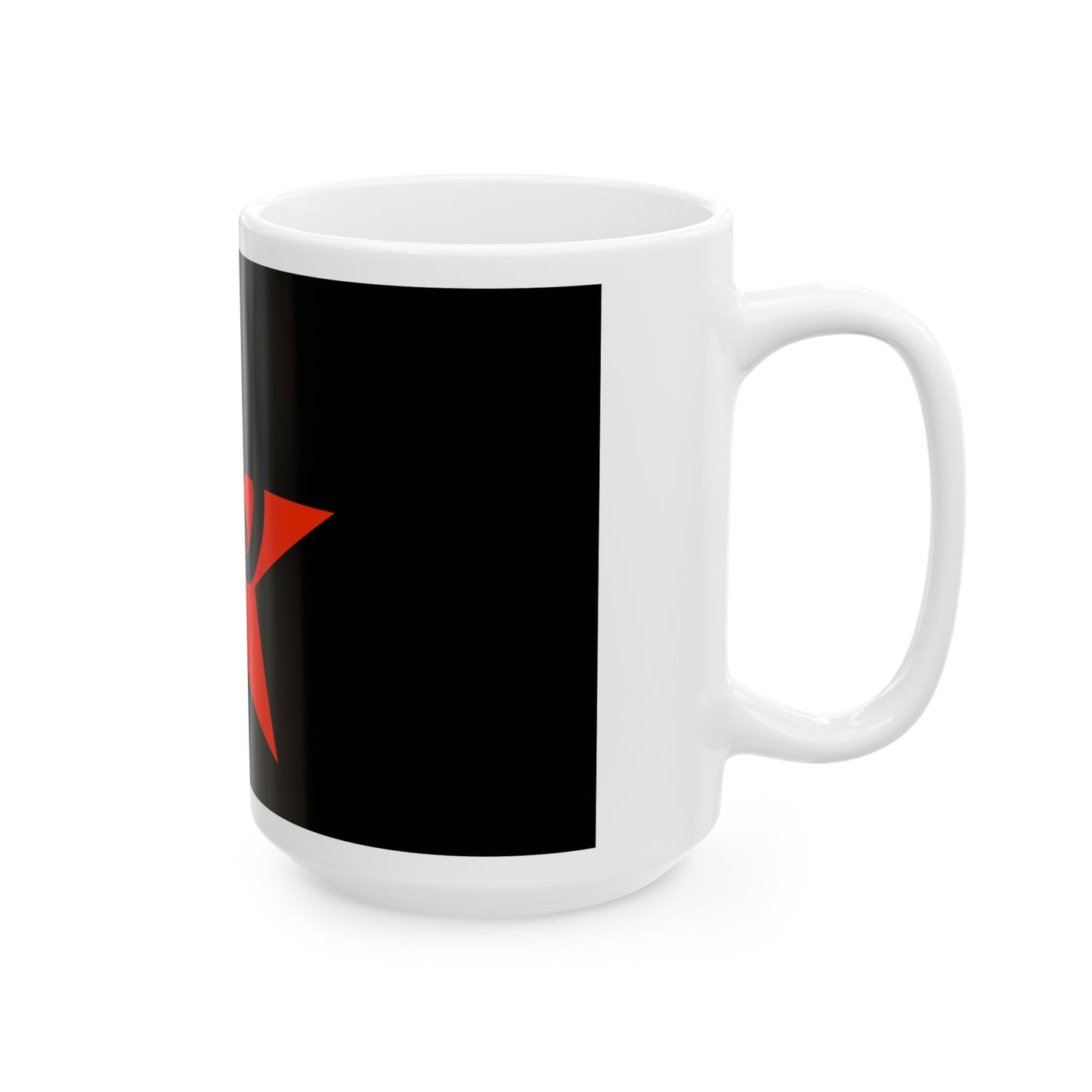 Flag of the Combat Organization of Anarcho-Communists (Belarus) White Coffee Mug-Go Mug Yourself