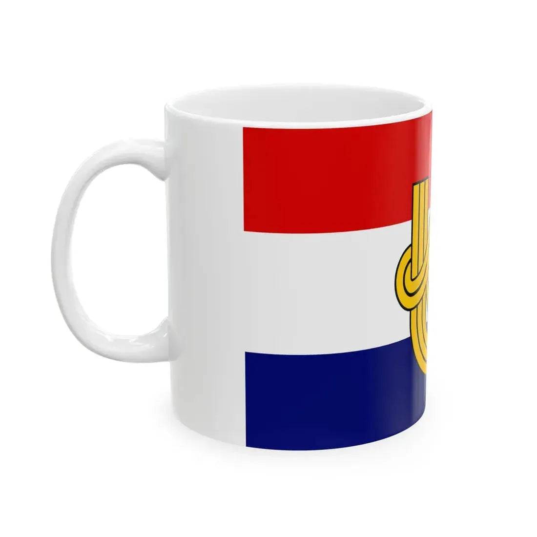 Flag of the Command of the Ustasha Youth (Croatia) White Coffee Mug - Go Mug Yourself