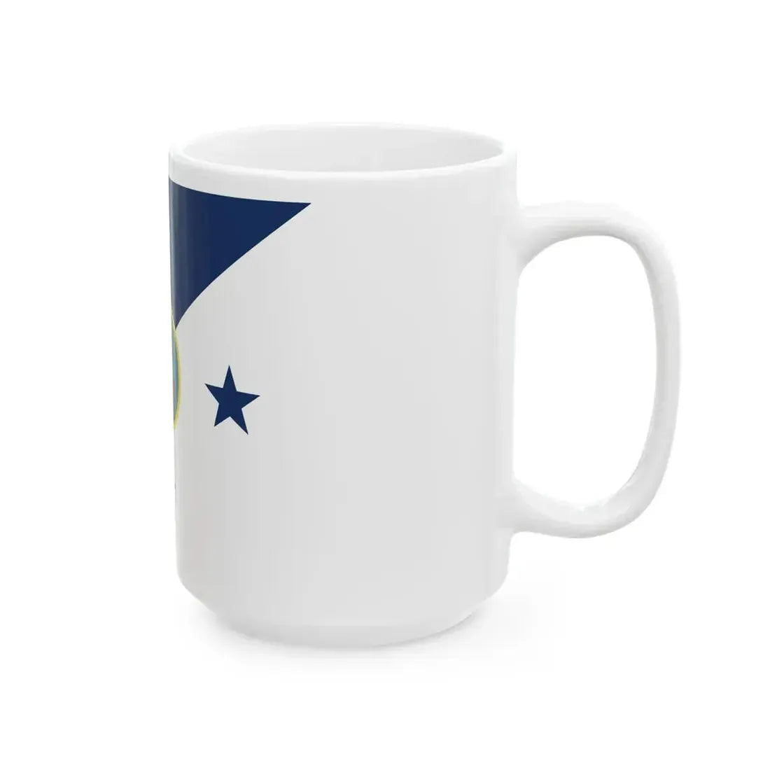 Flag of the Commandant of the United States Coast Guard (United States) White Coffee Mug - Go Mug Yourself