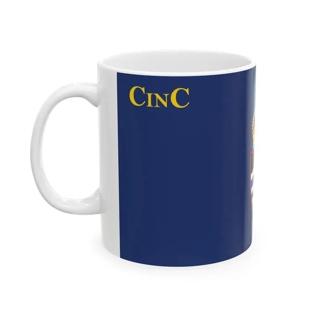 Flag of the Commander in Chief of Antigua and Barbuda (Antigua and Barbuda) White Coffee Mug - Go Mug Yourself