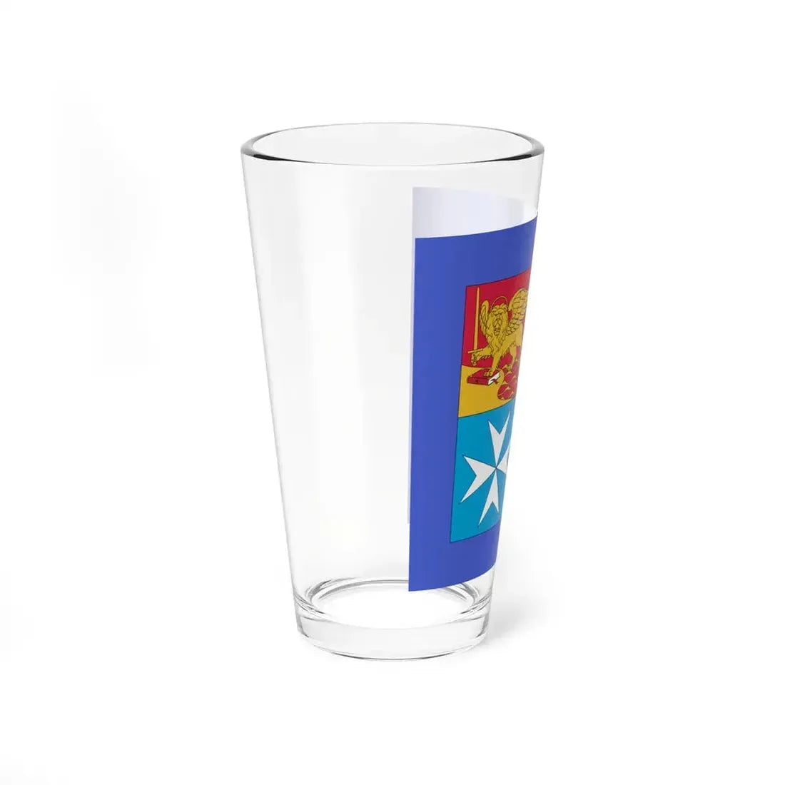 Flag of the commander in chief of the naval forces of Italy (Italy) Pint Glass 16oz - Go Mug Yourself