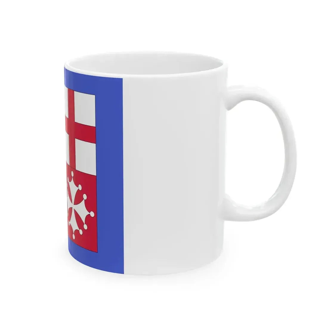 Flag of the commander in chief of the naval forces of Italy (Italy) White Coffee Mug - Go Mug Yourself