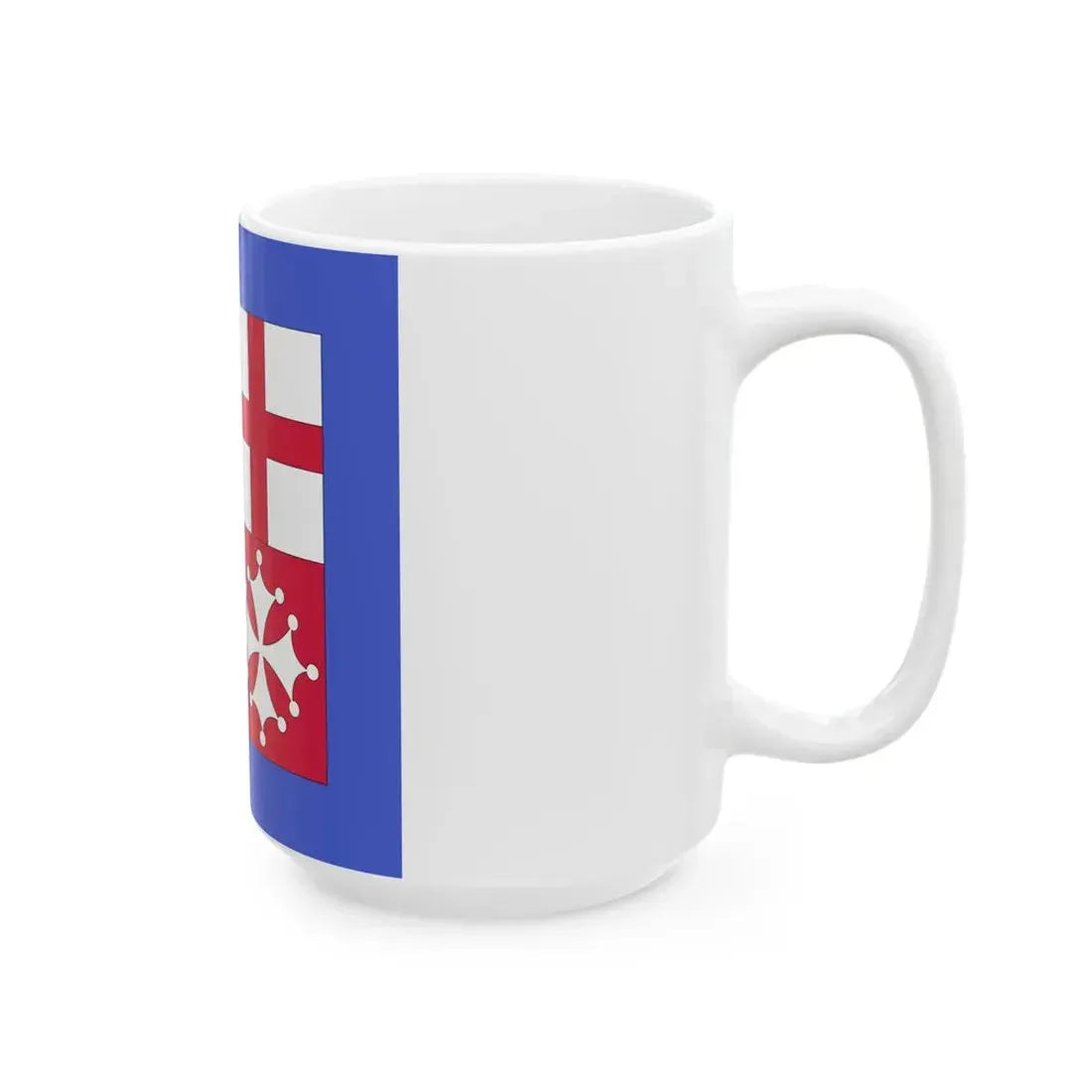 Flag of the commander in chief of the naval forces of Italy (Italy) White Coffee Mug - Go Mug Yourself