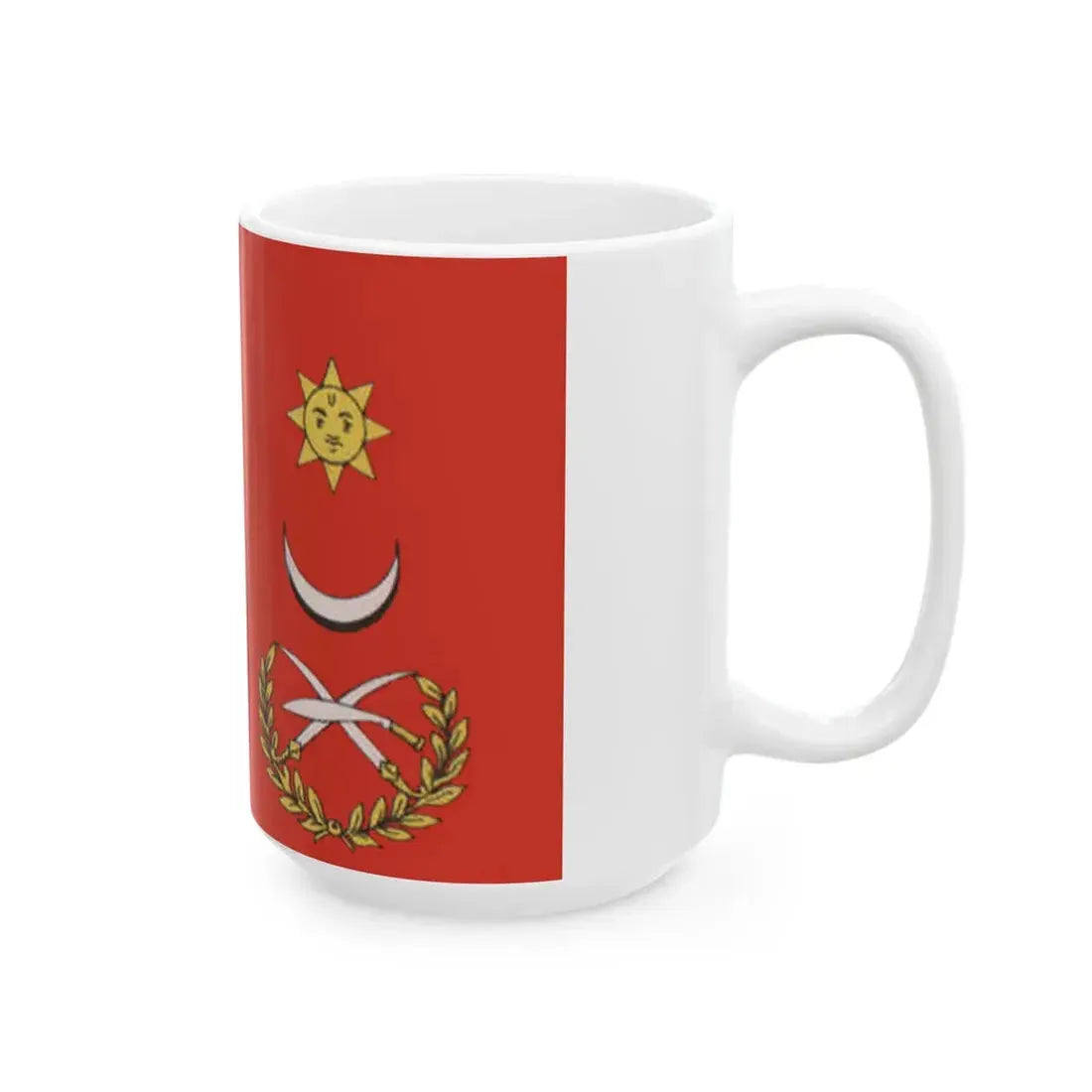 Flag of the Commander-in-Chief of the Nepal Army circa 1969 (Nepal) White Coffee Mug - Go Mug Yourself