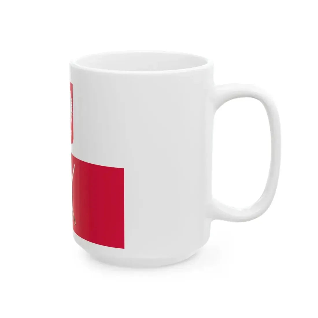 Flag of the Commander-in-Chief of the Polish Land Forces (Poland) White Coffee Mug - Go Mug Yourself