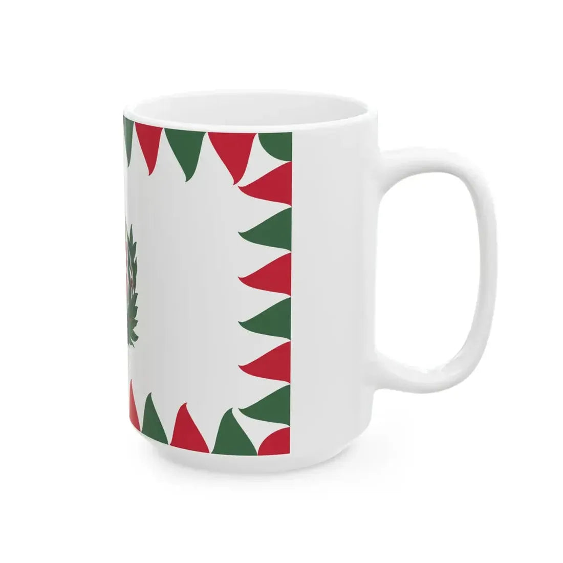 Flag of the Commander of a Corps of the Royal Hungarian Defence Forces 1939-1945 afloat (Hungary) White Coffee Mug - Go Mug Yourself