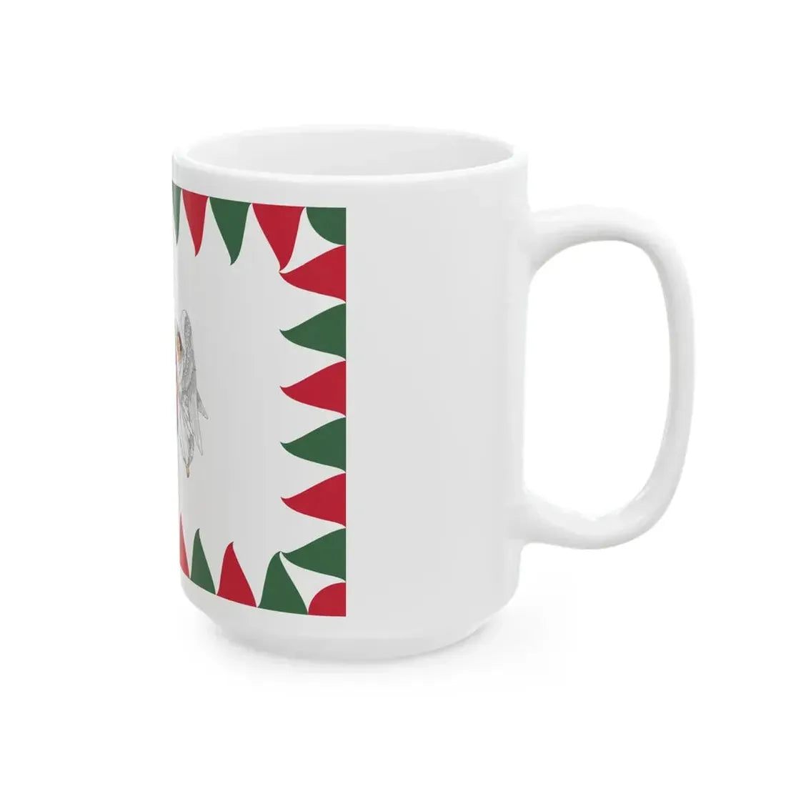 Flag of the Commander of an Army of the Royal Hungarian Defence Forces 1940-1945 (Hungary) White Coffee Mug - Go Mug Yourself