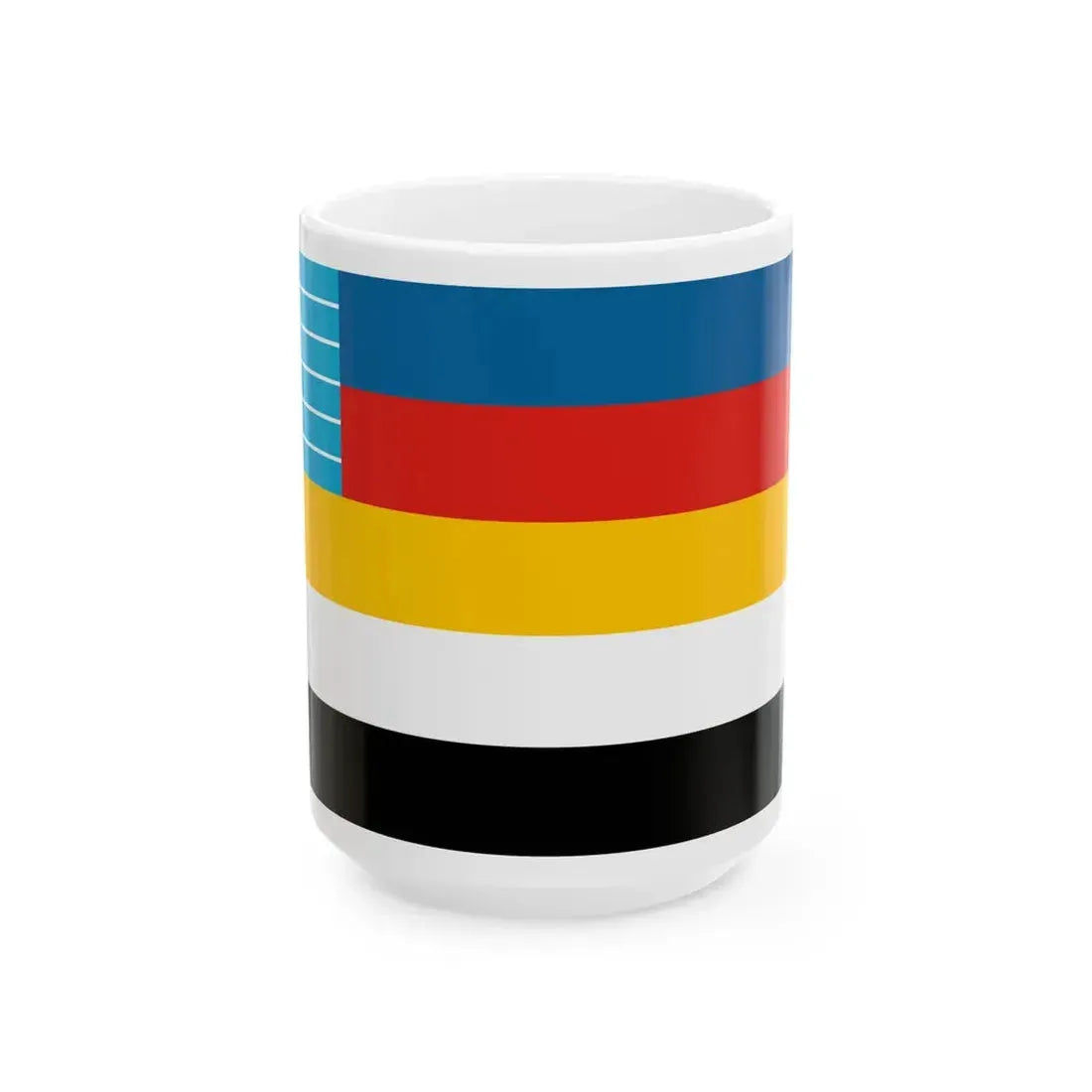 Flag of the Commander of Minelayers of Beiyang Fleet 1890-1909 (China) White Coffee Mug 15oz - Go Mug Yourself
