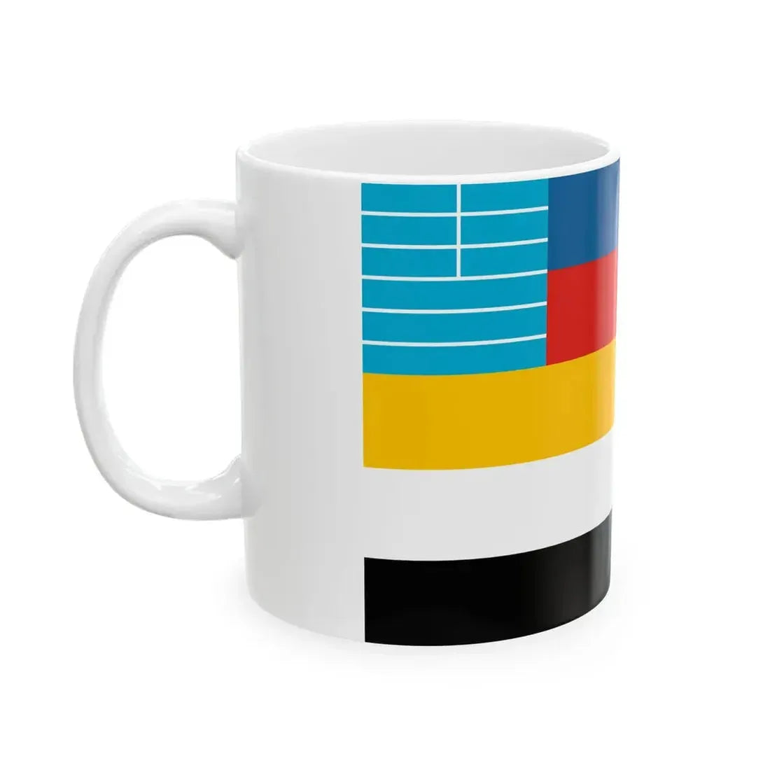 Flag of the Commander of Minelayers of Beiyang Fleet 1890-1909 (China) White Coffee Mug - Go Mug Yourself