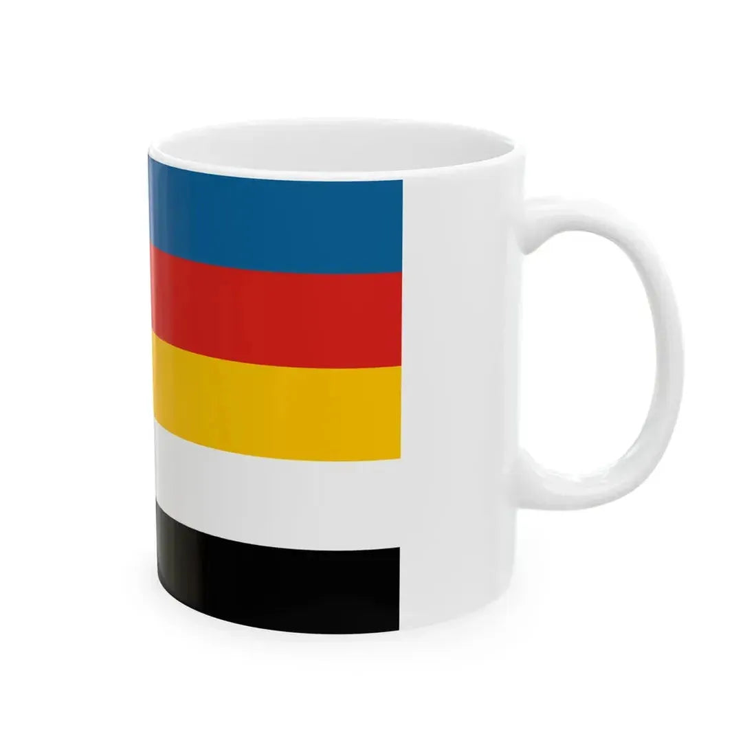 Flag of the Commander of Minelayers of Beiyang Fleet 1890-1909 (China) White Coffee Mug - Go Mug Yourself