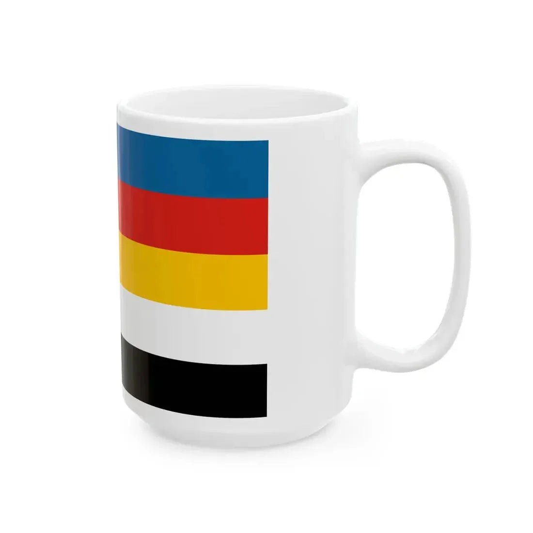 Flag of the Commander of Minelayers of Beiyang Fleet 1890-1909 (China) White Coffee Mug - Go Mug Yourself