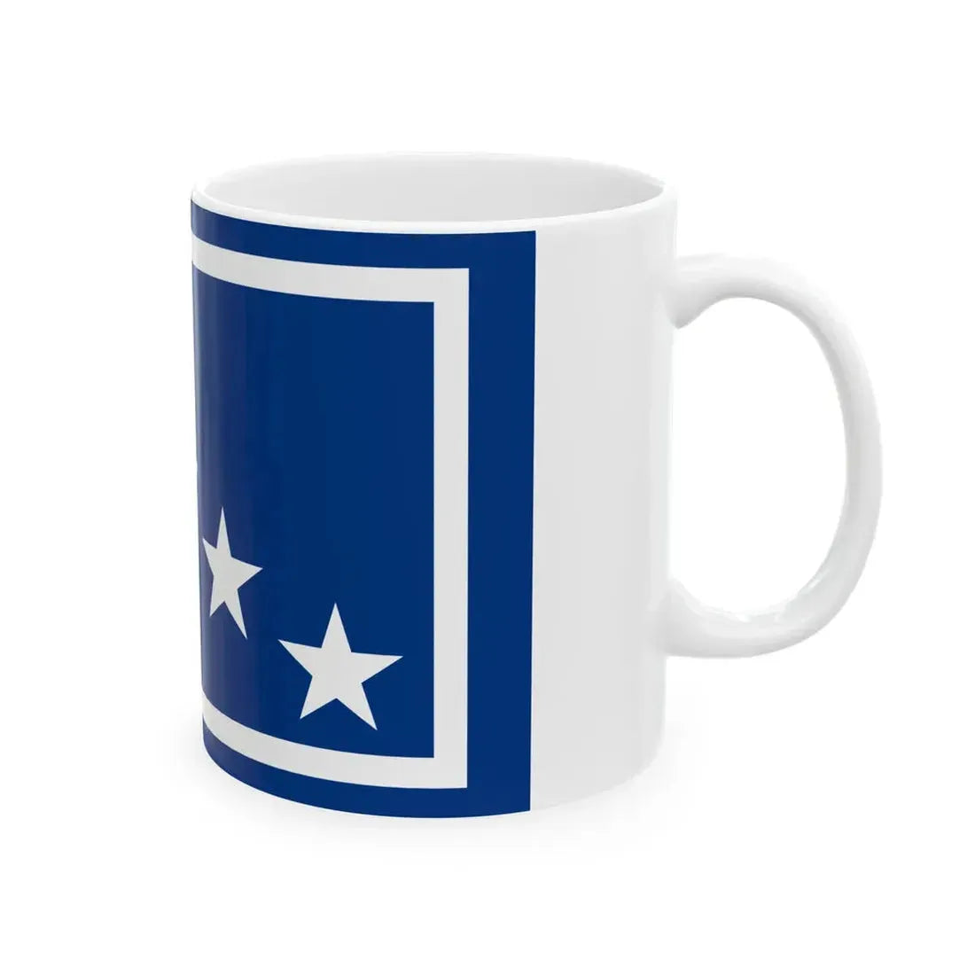 Flag of the commanding general of the Carabinieri (Italy) White Coffee Mug - Go Mug Yourself