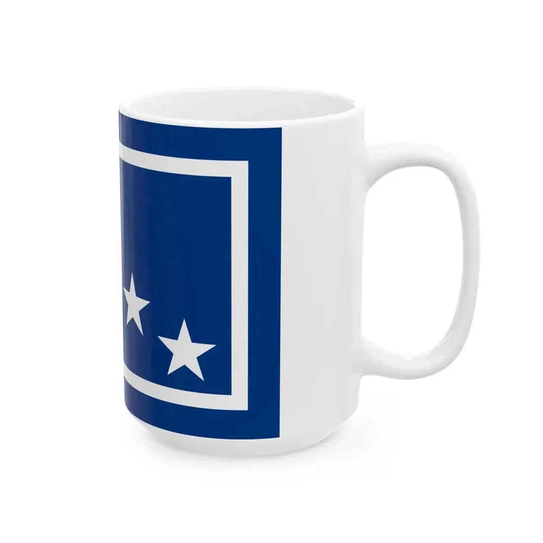 Flag of the commanding general of the Carabinieri (Italy) White Coffee Mug - Go Mug Yourself
