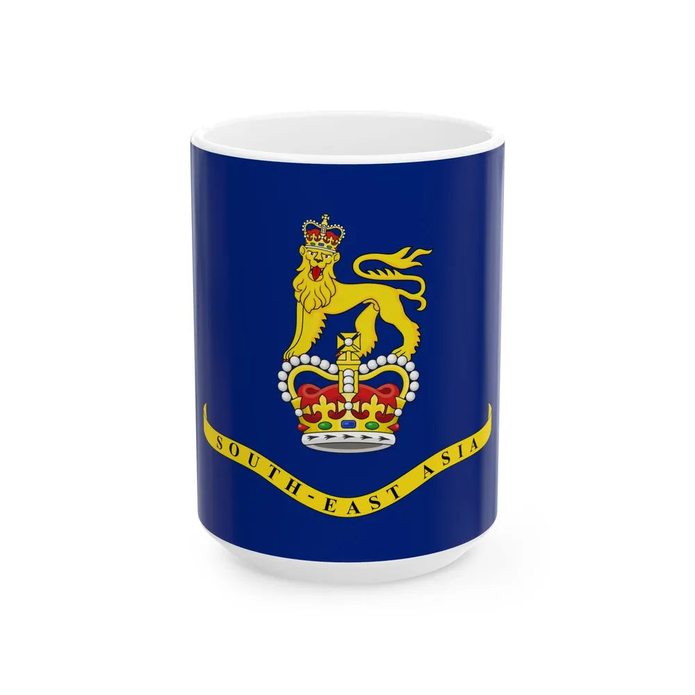 Flag of the Commissioner-General for South-East Asia 1953-1963 (Brunei) White Coffee Mug 15oz - Go Mug Yourself
