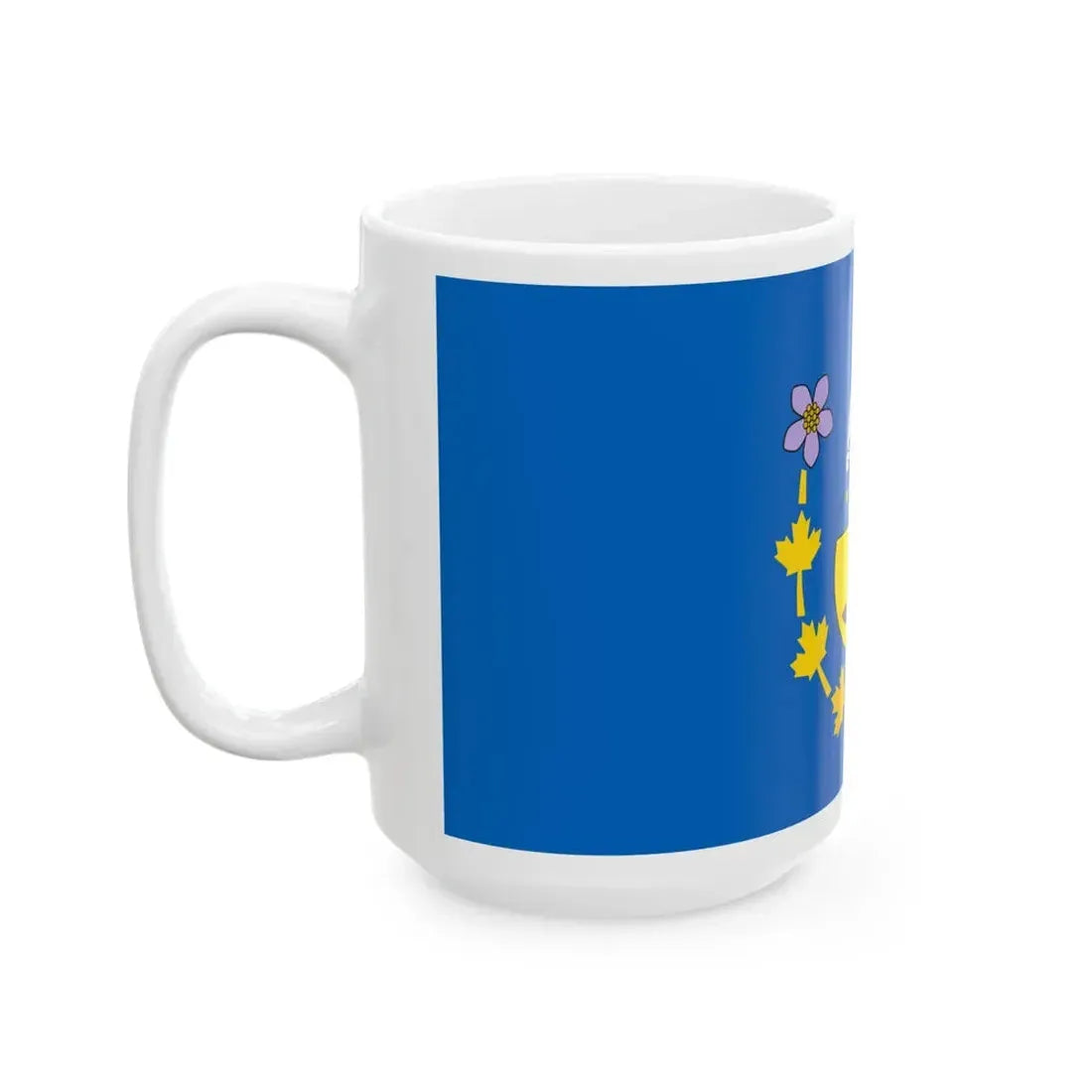 Flag of the Commissioner of Nunavut (Canada) White Coffee Mug - Go Mug Yourself