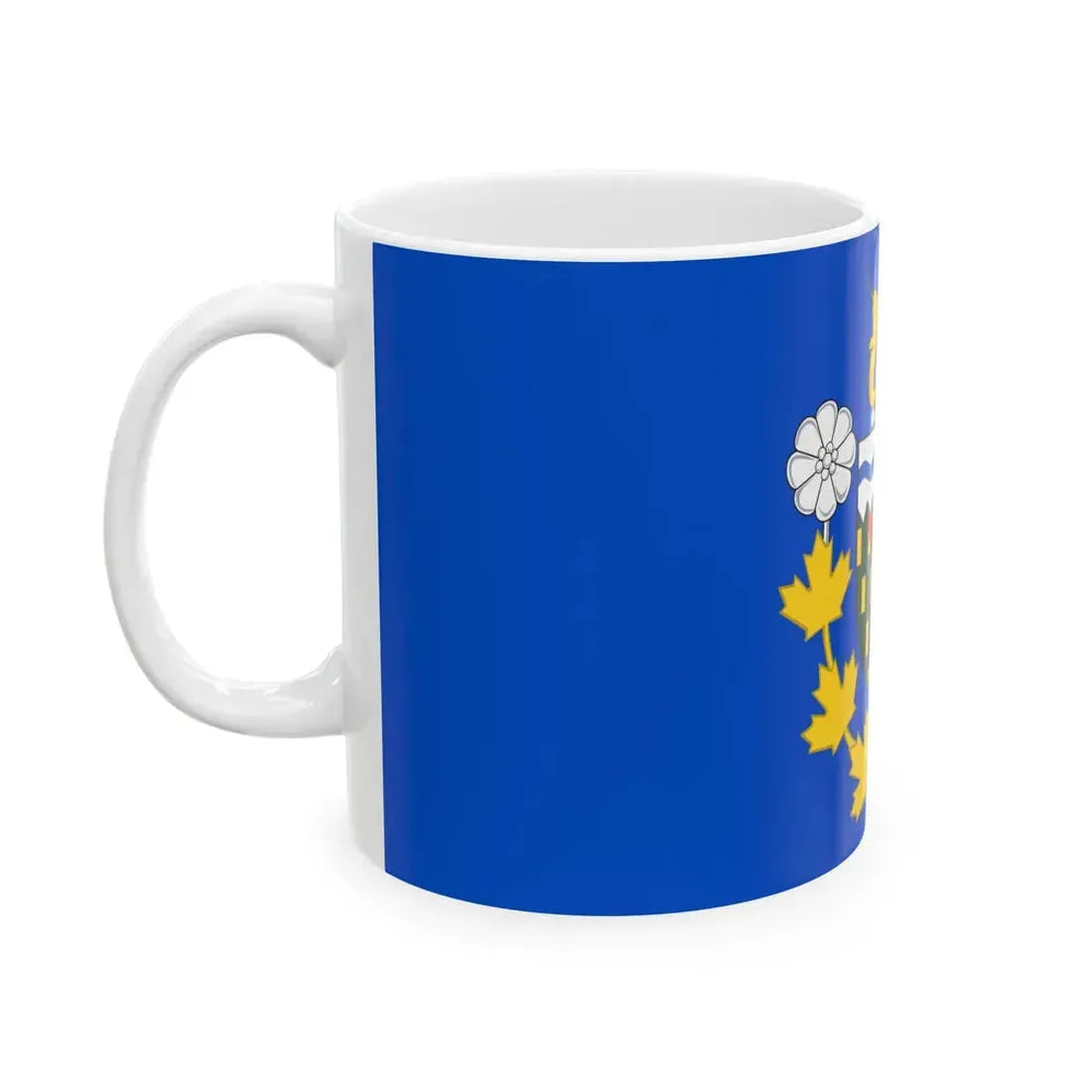 Flag of the Commissioner of the Northwest Territories (Canada) White Coffee Mug - Go Mug Yourself