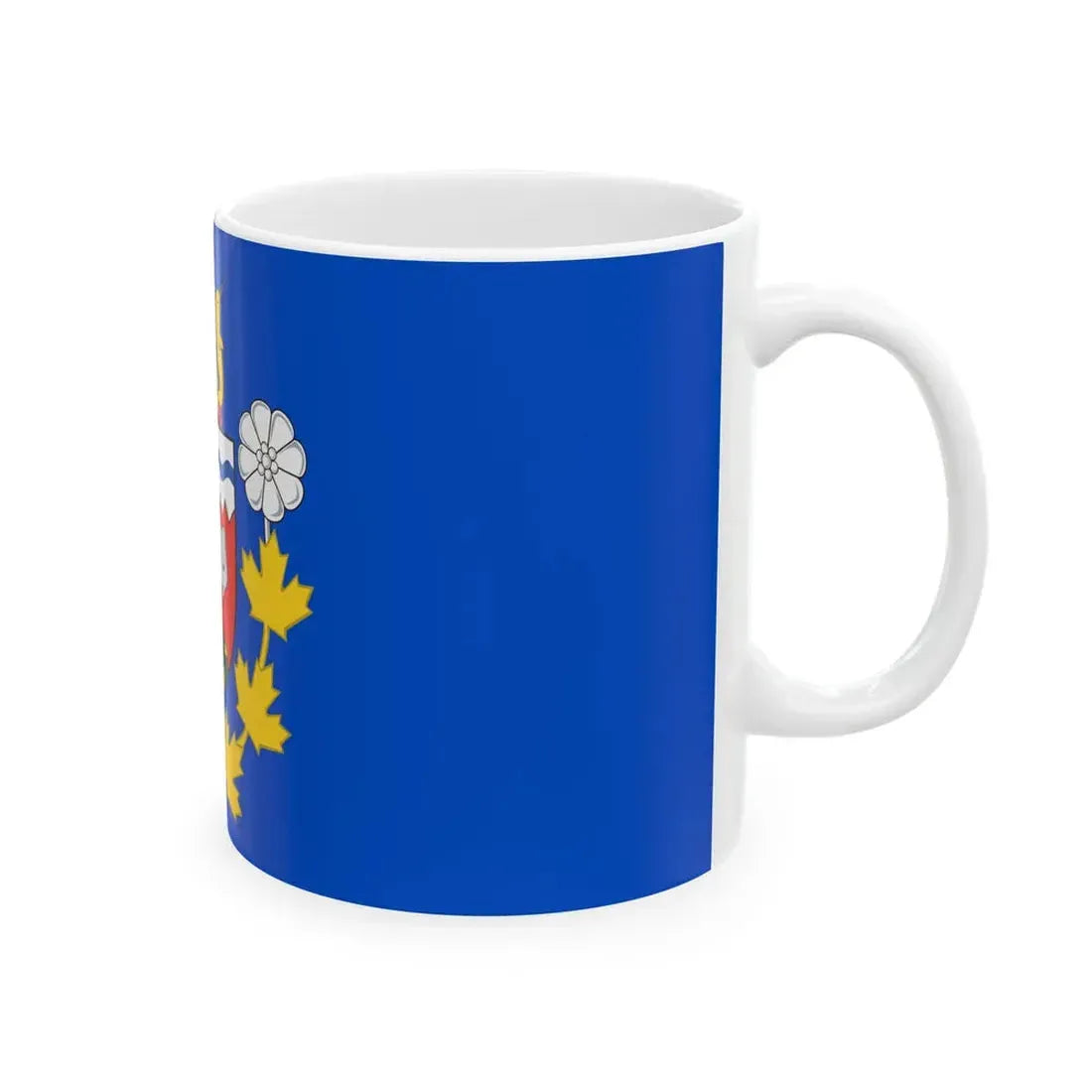 Flag of the Commissioner of the Northwest Territories (Canada) White Coffee Mug - Go Mug Yourself