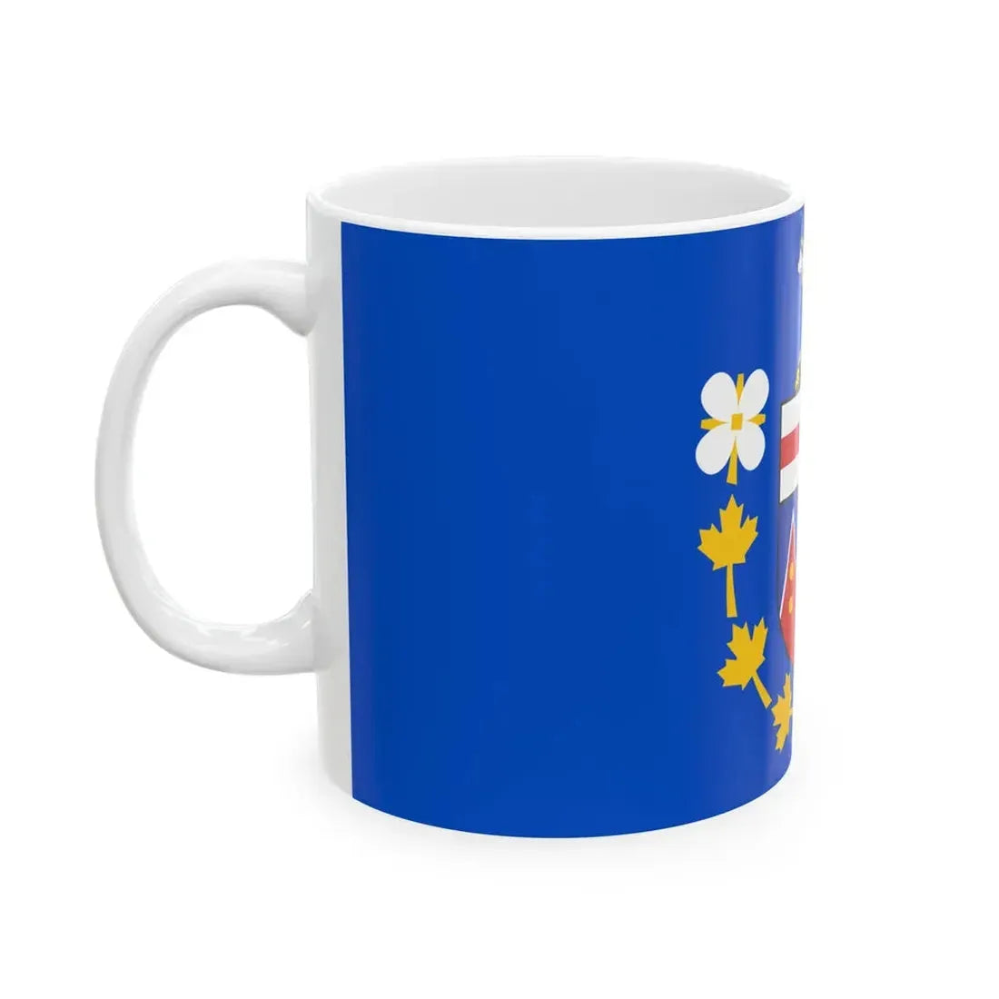 Flag of the Commissioner of Yukon (Canada) White Coffee Mug - Go Mug Yourself