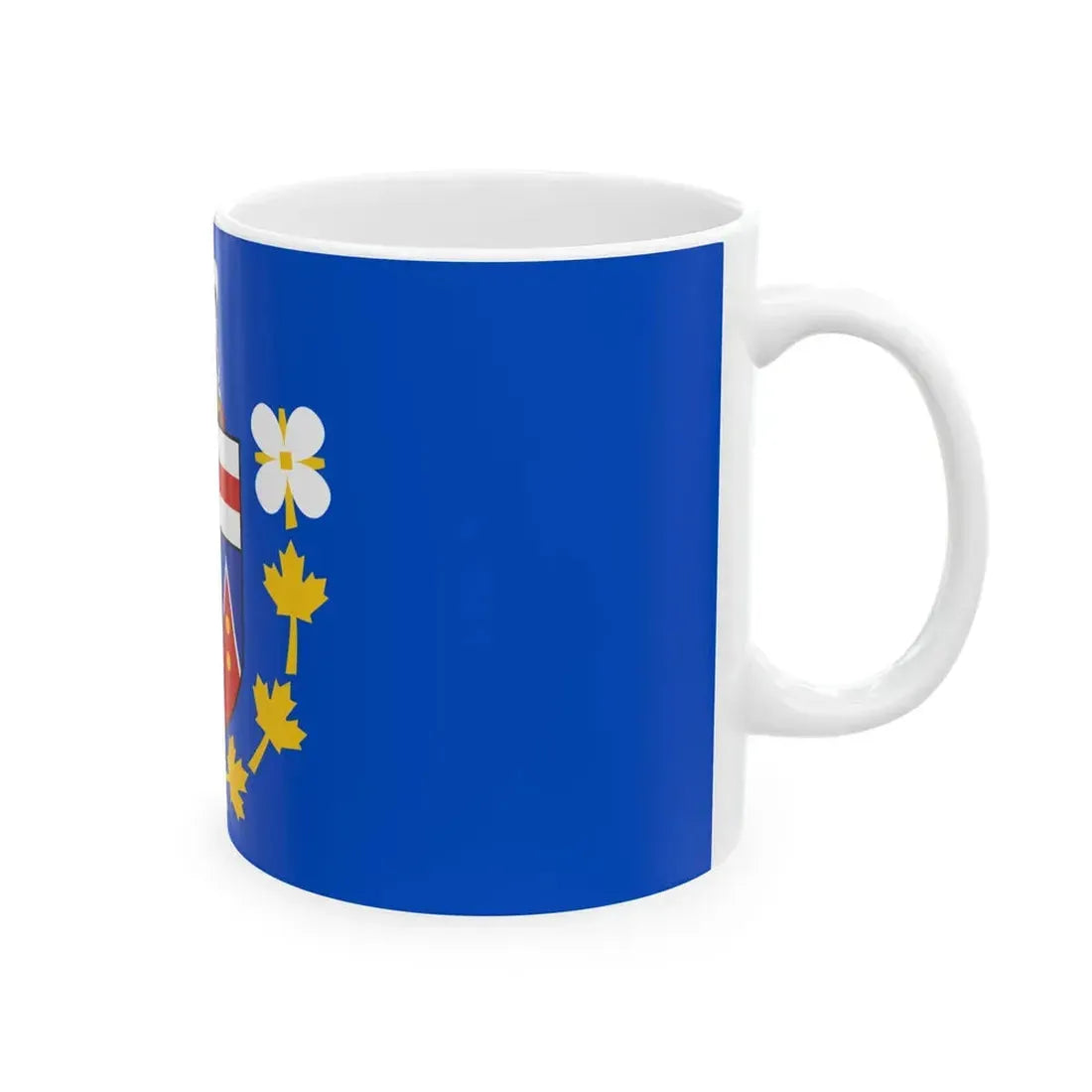 Flag of the Commissioner of Yukon (Canada) White Coffee Mug - Go Mug Yourself