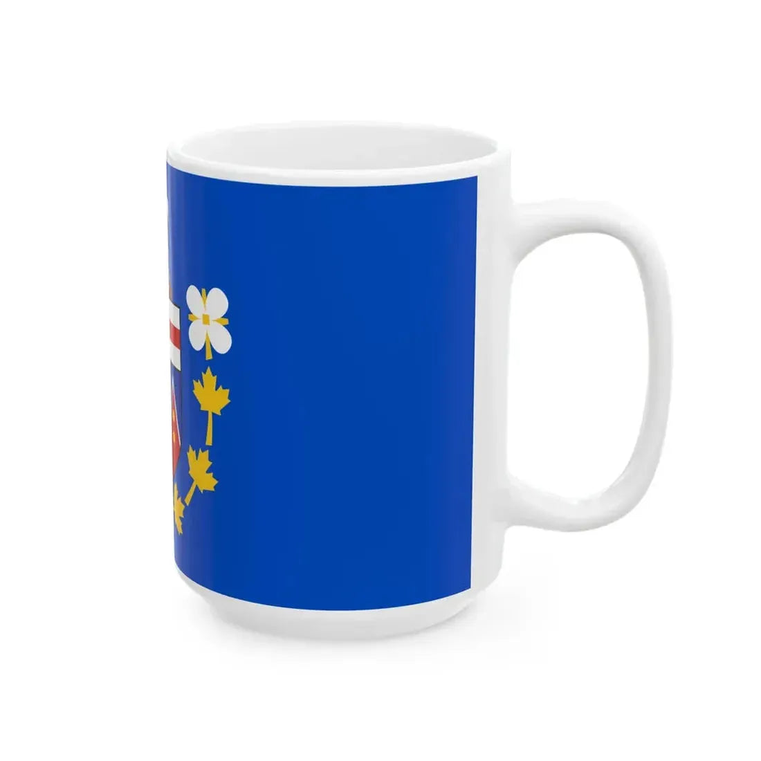 Flag of the Commissioner of Yukon (Canada) White Coffee Mug - Go Mug Yourself