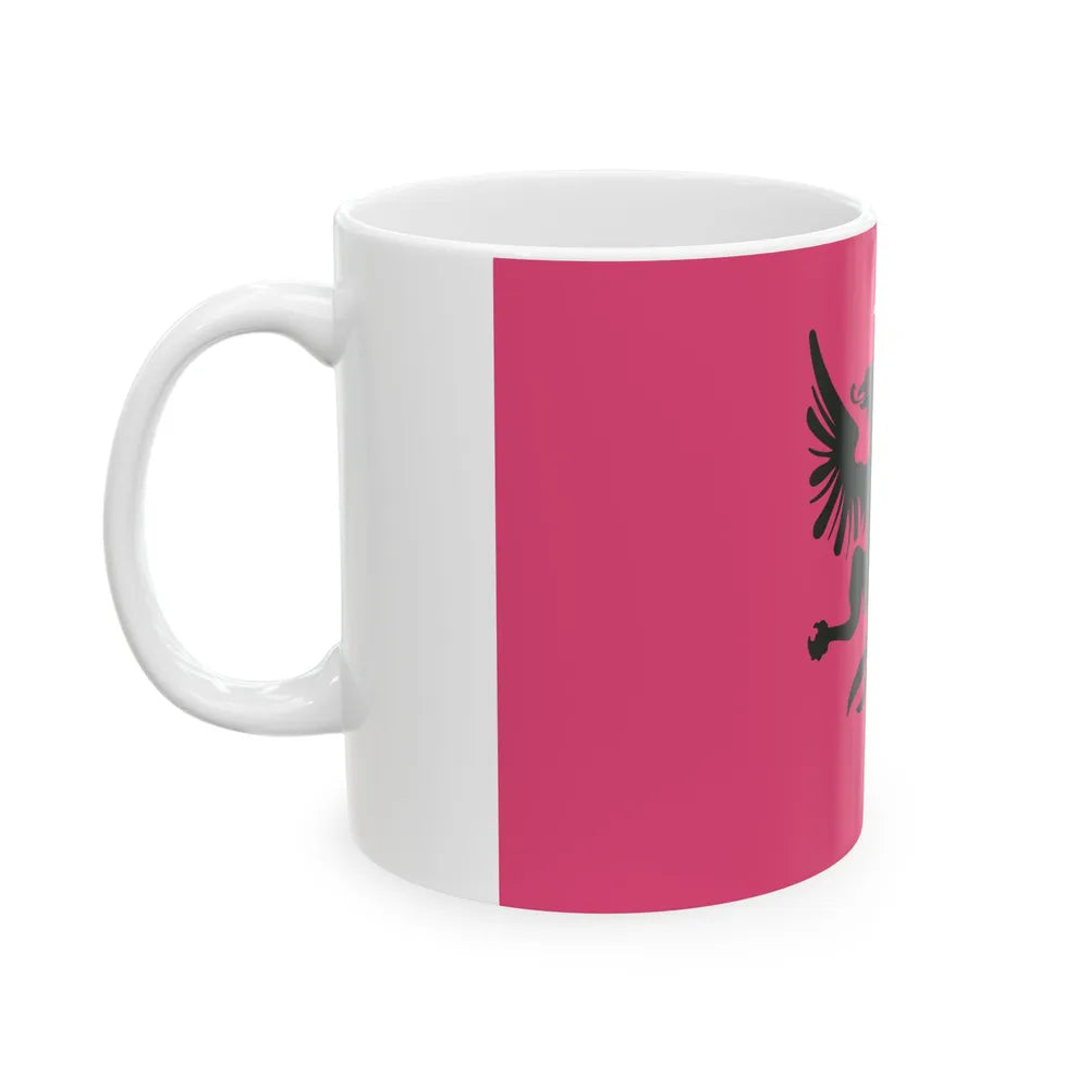 Flag of the Committee for the National Defence of Kosovo 1918 (Albania) White Coffee Mug - Go Mug Yourself