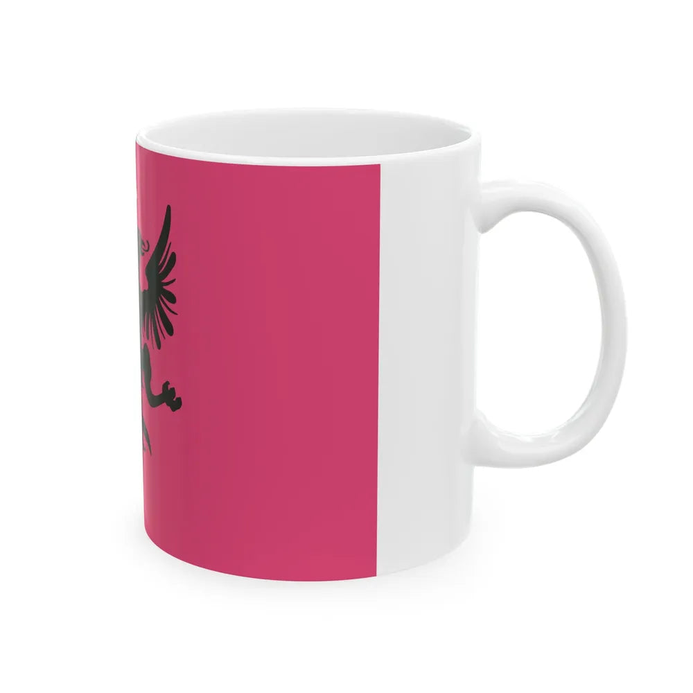 Flag of the Committee for the National Defence of Kosovo 1918 (Albania) White Coffee Mug - Go Mug Yourself