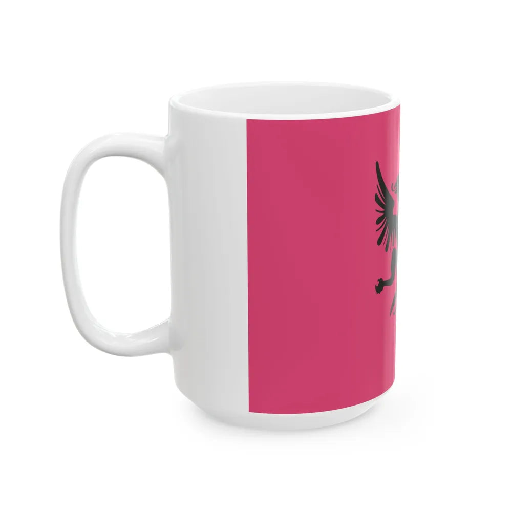 Flag of the Committee for the National Defence of Kosovo 1918 (Albania) White Coffee Mug - Go Mug Yourself