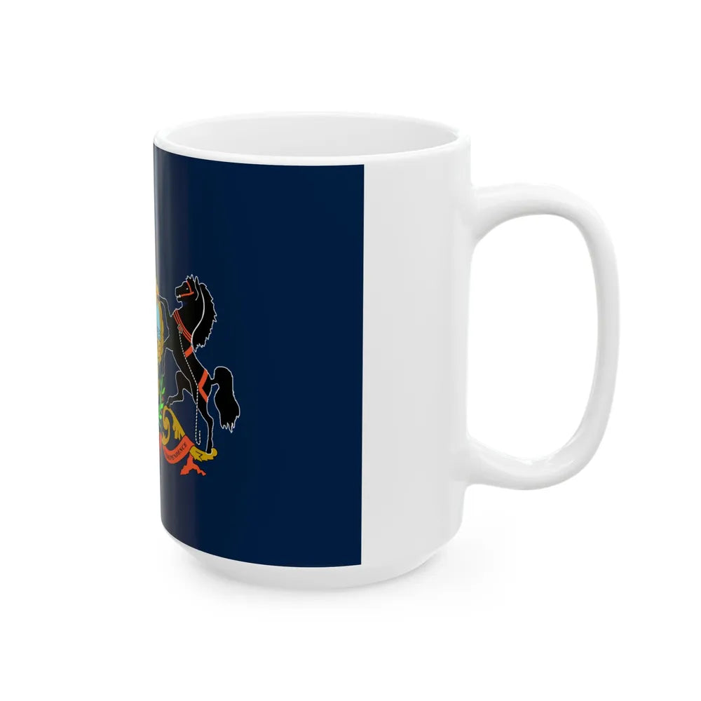 Flag of the Commonwealth of Pennsylvania (United States) White Coffee Mug - Go Mug Yourself