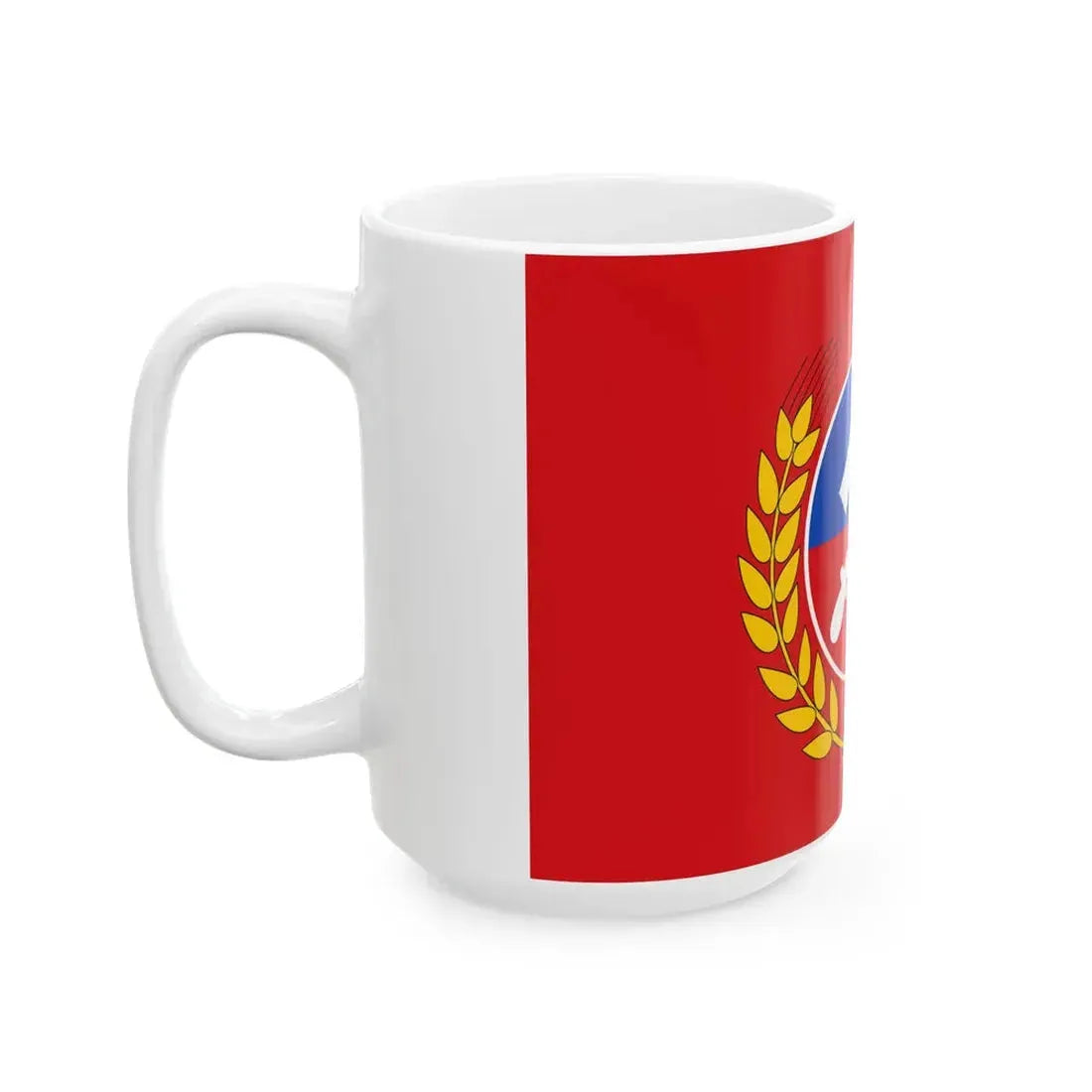 Flag of the Communist Party of Chile (Chile) White Coffee Mug - Go Mug Yourself