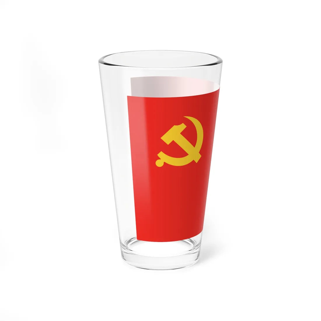 Flag of the Communist Party of China (China) Pint Glass 16oz - Go Mug Yourself