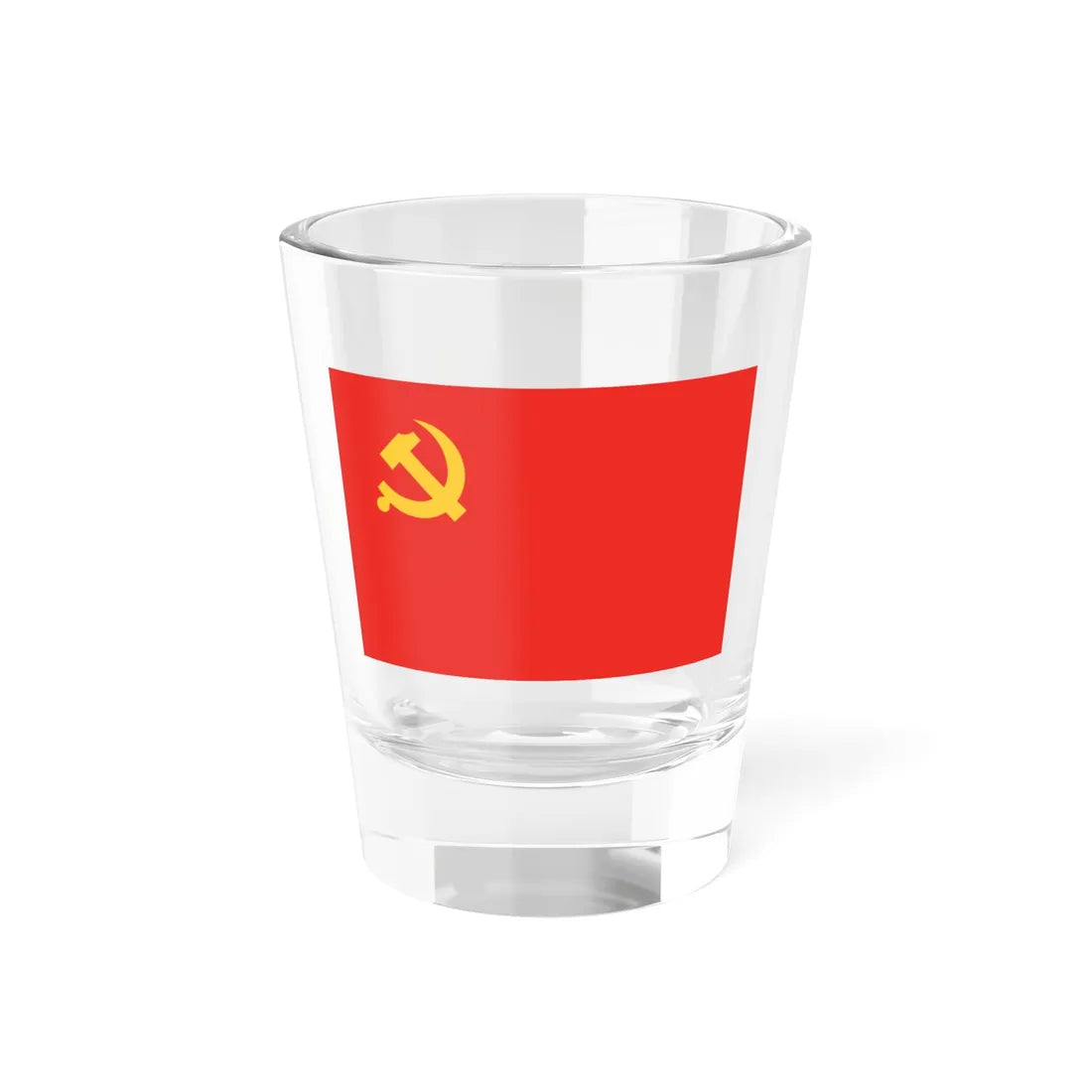 Flag of the Communist Party of China (China) Shot Glass 1.5oz 1.5oz - Go Mug Yourself