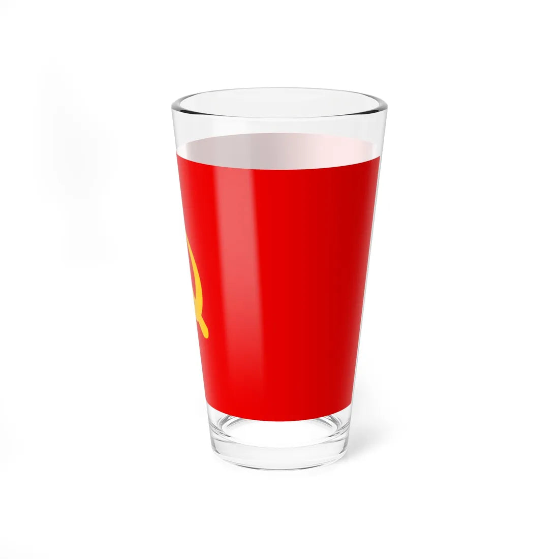 Flag of the Communist Party of Greece 1940s (Greece) Pint Glass 16oz - Go Mug Yourself