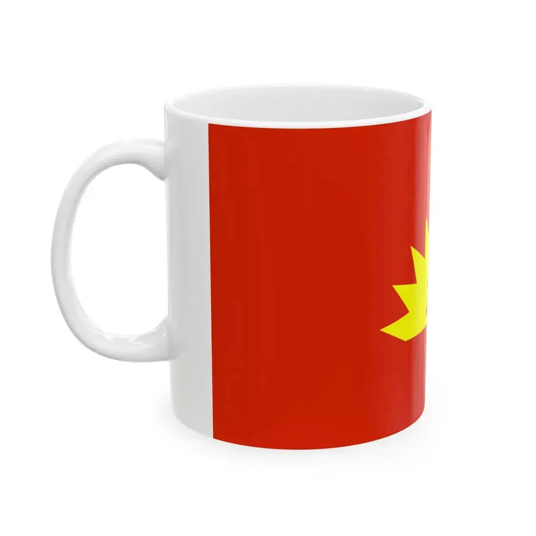 Flag of the Communist Party of Ireland (Ireland) White Coffee Mug - Go Mug Yourself
