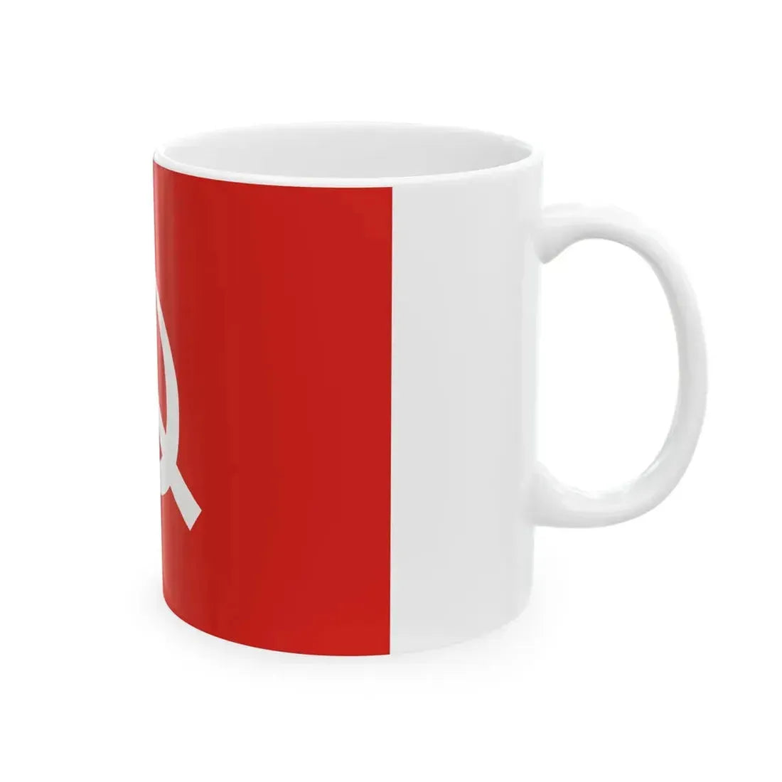 Flag of the Communist Party of Nepal Maoist (Nepal) White Coffee Mug - Go Mug Yourself