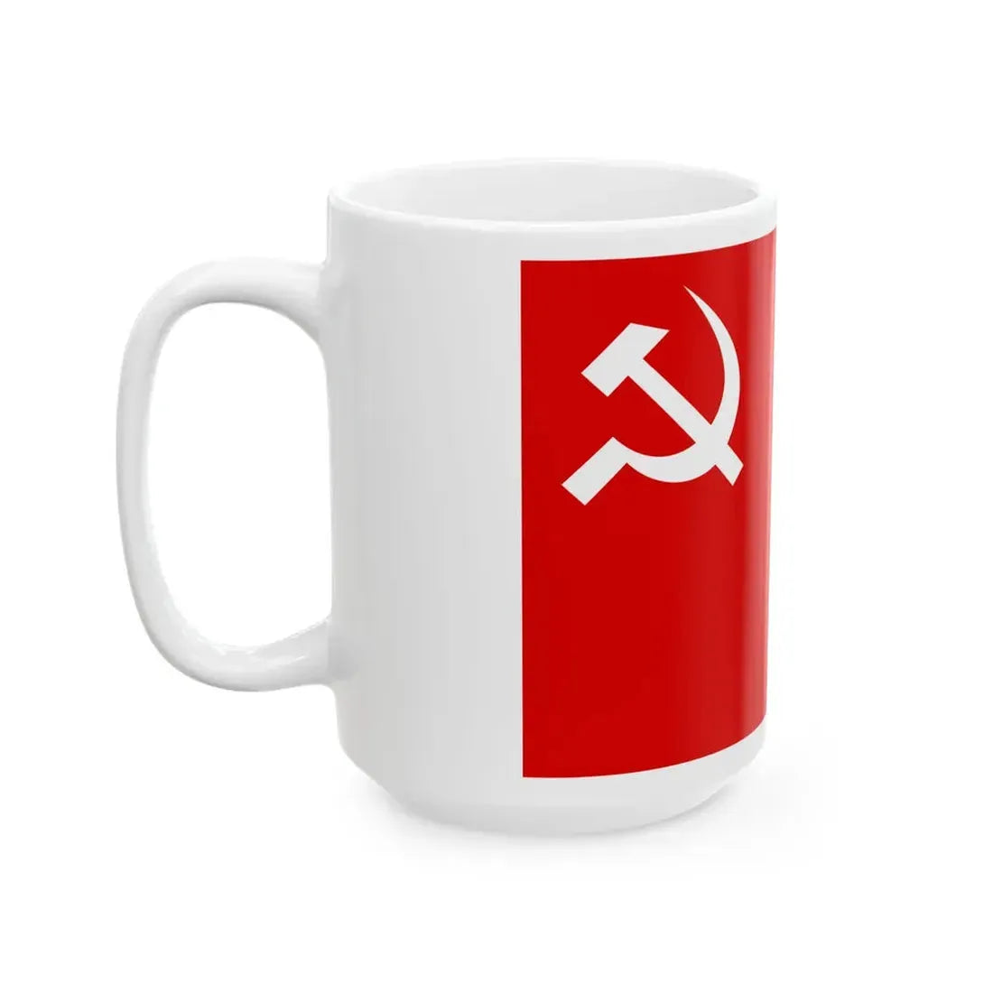 Flag of the Communist Party of Nepal Unified Marxist-Leninist (Nepal) White Coffee Mug - Go Mug Yourself