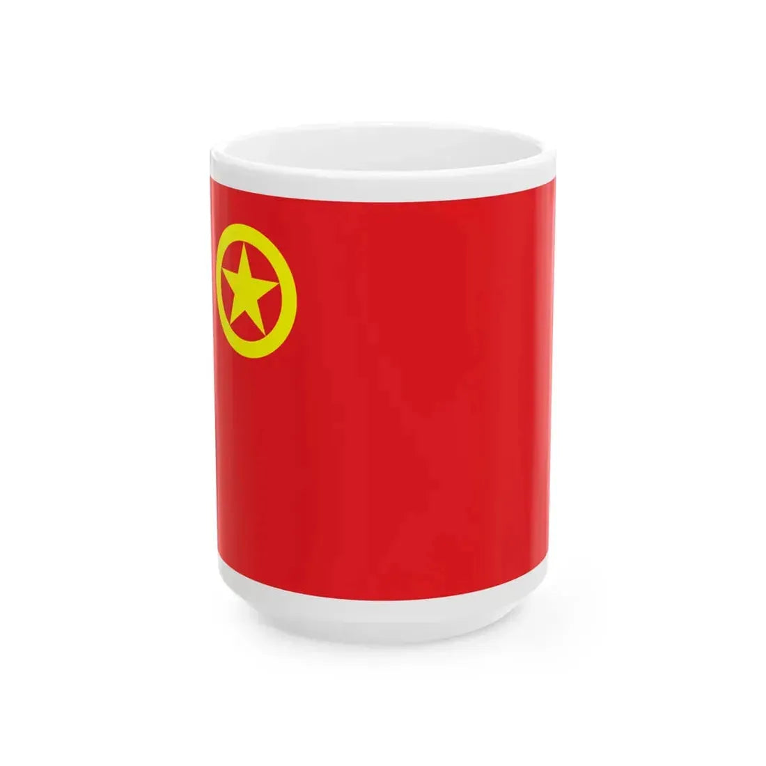 Flag of the Communist Youth League of China (China) White Coffee Mug 15oz - Go Mug Yourself