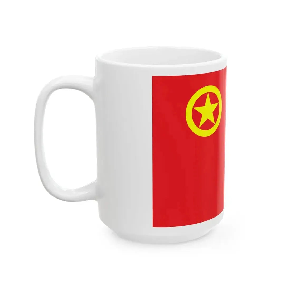 Flag of the Communist Youth League of China (China) White Coffee Mug - Go Mug Yourself
