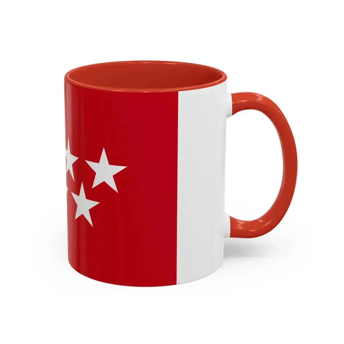 Flag of the Community of Madrid Spain - Accent Coffee Mug - Go Mug Yourself