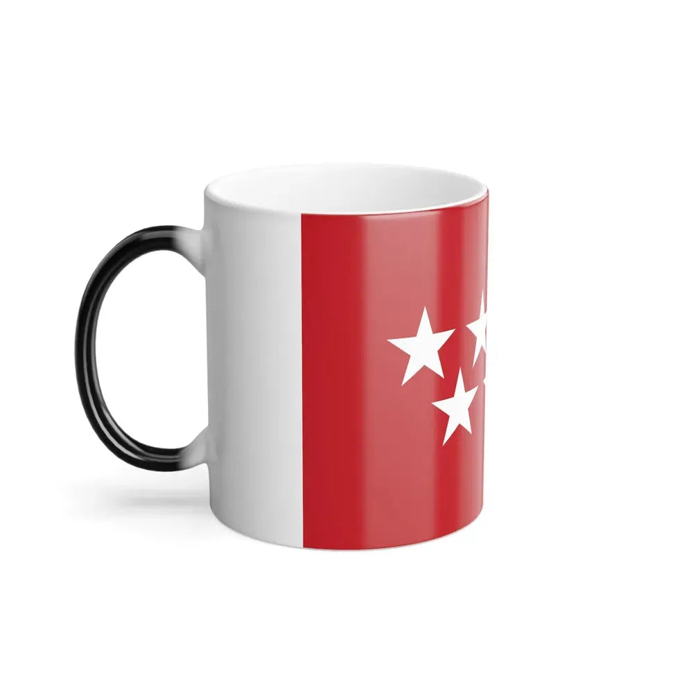 Flag of the Community of Madrid Spain - Color Changing Coffee Mug - Go Mug Yourself
