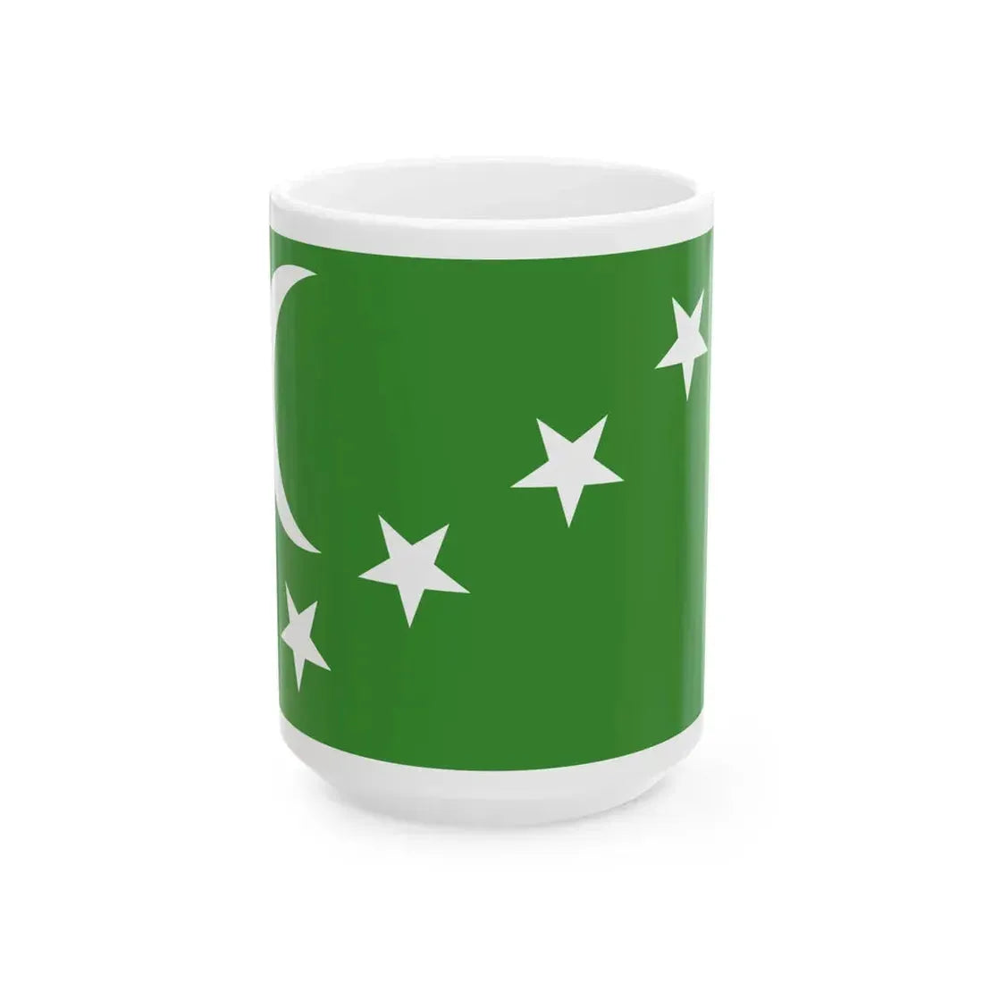 Flag of the Comoros 1963-1975 (Comoros) White Coffee Mug 15oz - Go Mug Yourself