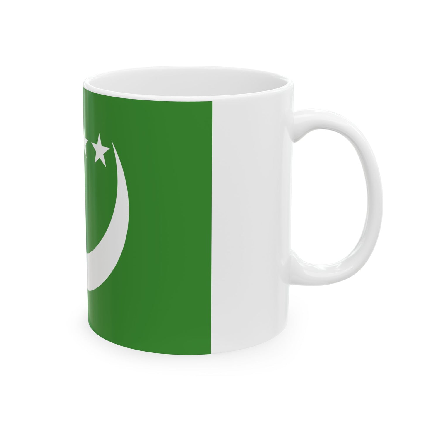 Flag of the Comoros 1992-1996 3-2 (Comoros) White Coffee Mug-Go Mug Yourself