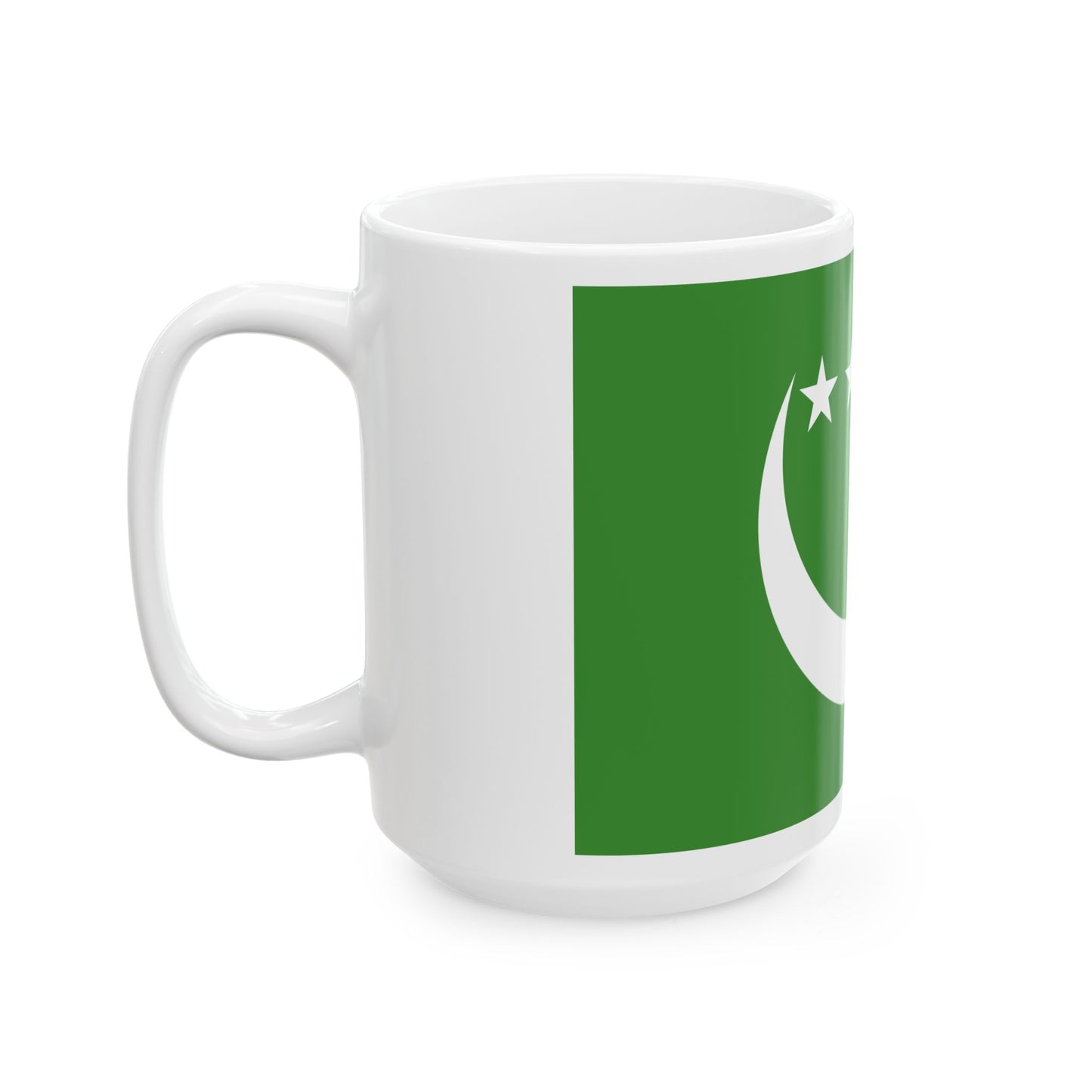 Flag of the Comoros 1992-1996 3-2 (Comoros) White Coffee Mug-Go Mug Yourself