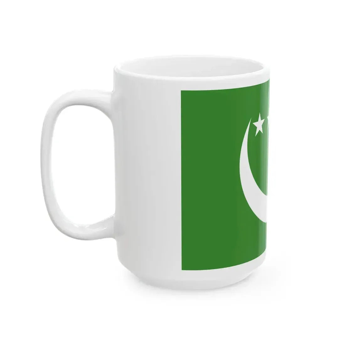 Flag of the Comoros 1992-1996 3-2 (Comoros) White Coffee Mug - Go Mug Yourself