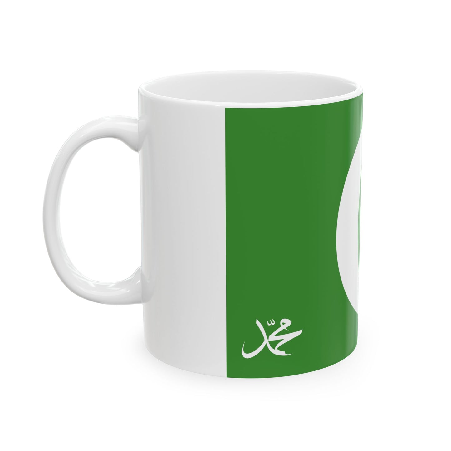 Flag of the Comoros 1996-2001 3-2 (Comoros) White Coffee Mug-Go Mug Yourself
