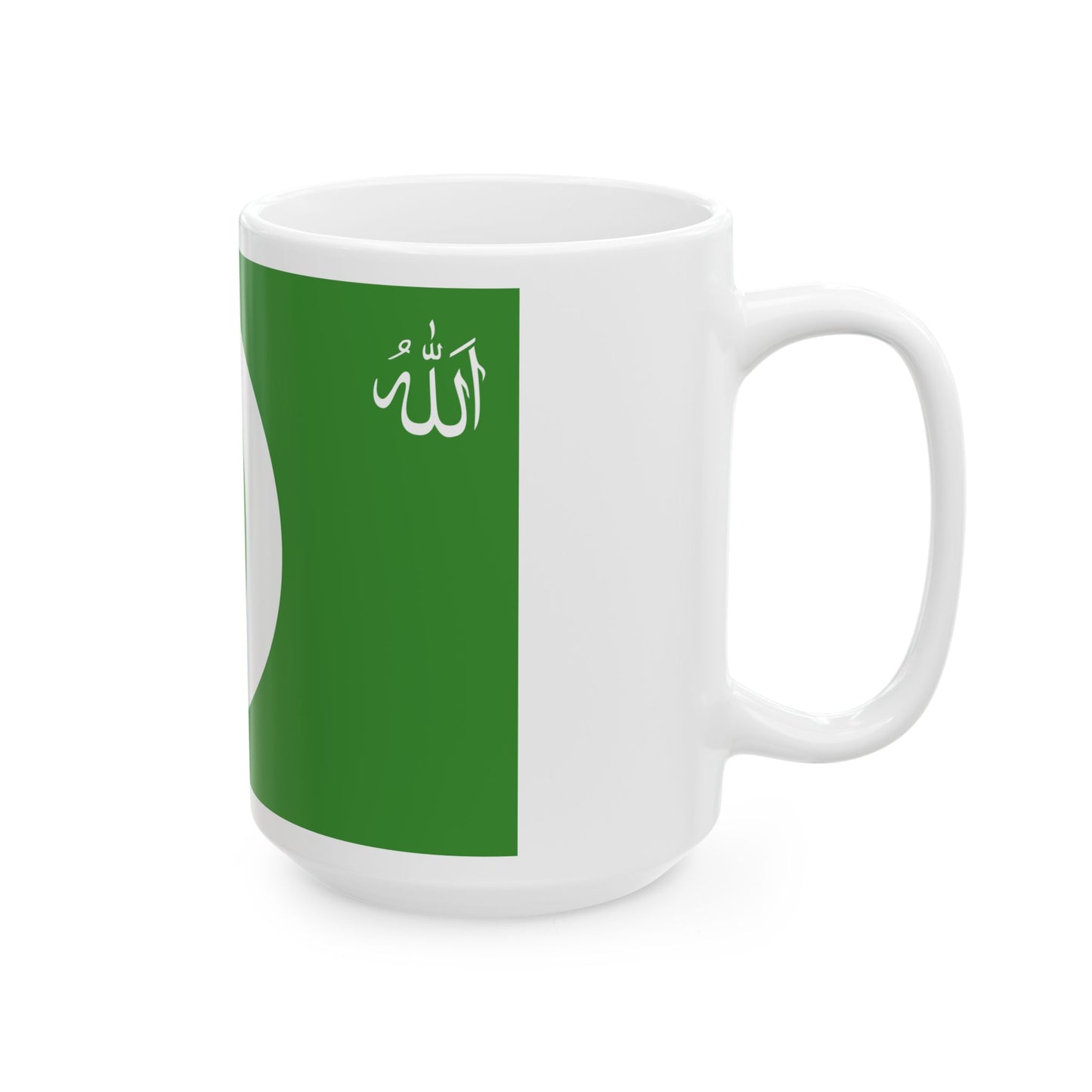 Flag of the Comoros 1996-2001 reverse 3-2 (Comoros) White Coffee Mug-Go Mug Yourself