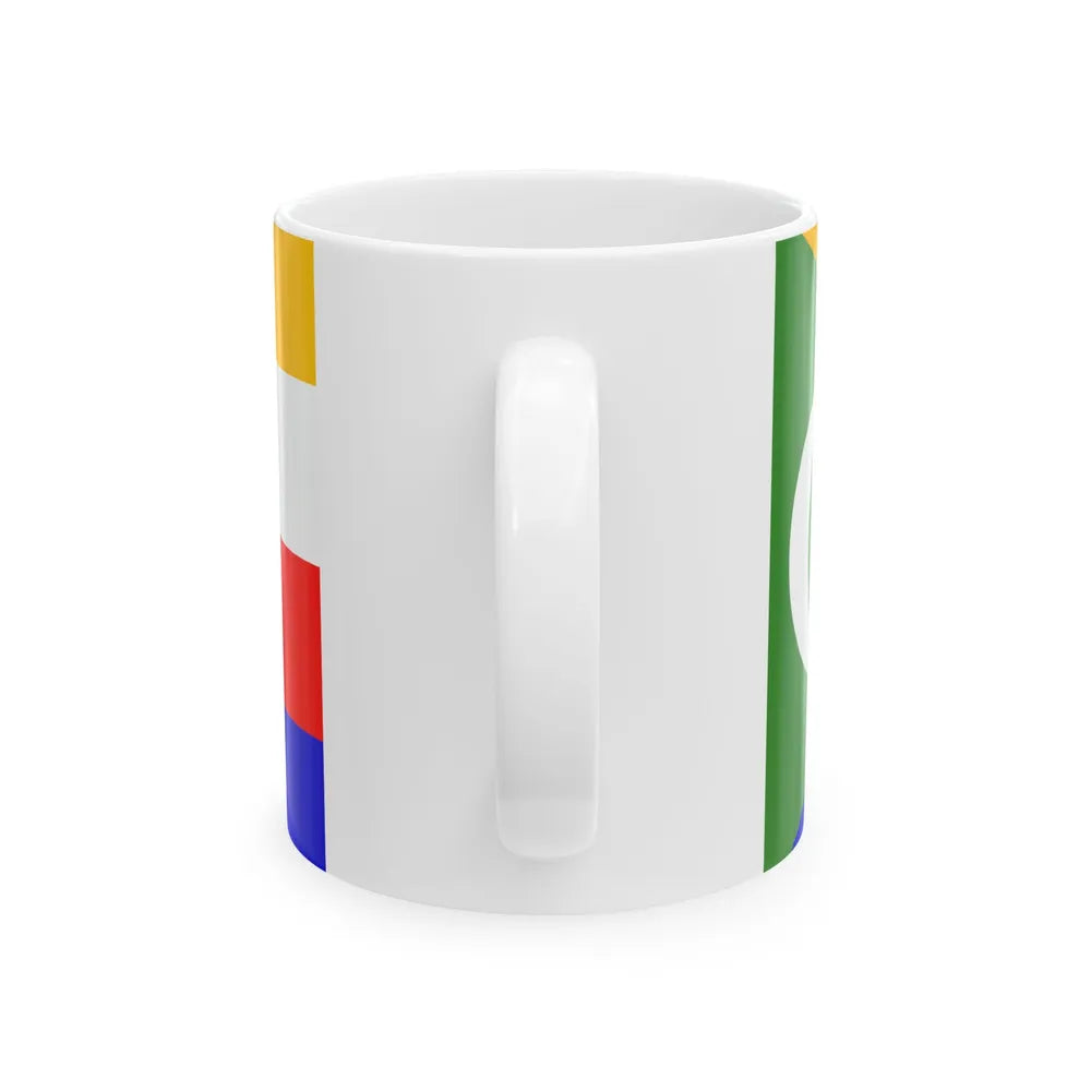 Flag of the Comoros 2001 (Comoros) White Coffee Mug - Go Mug Yourself
